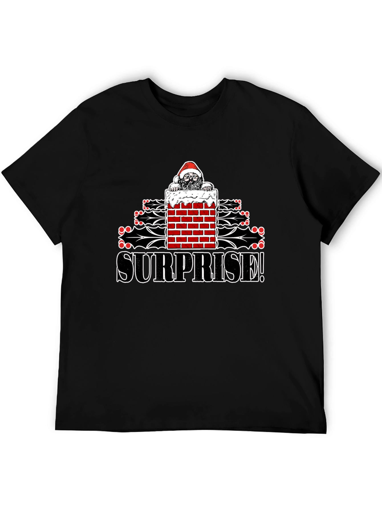 Surprise! Christmas Santa Graphic Tee
