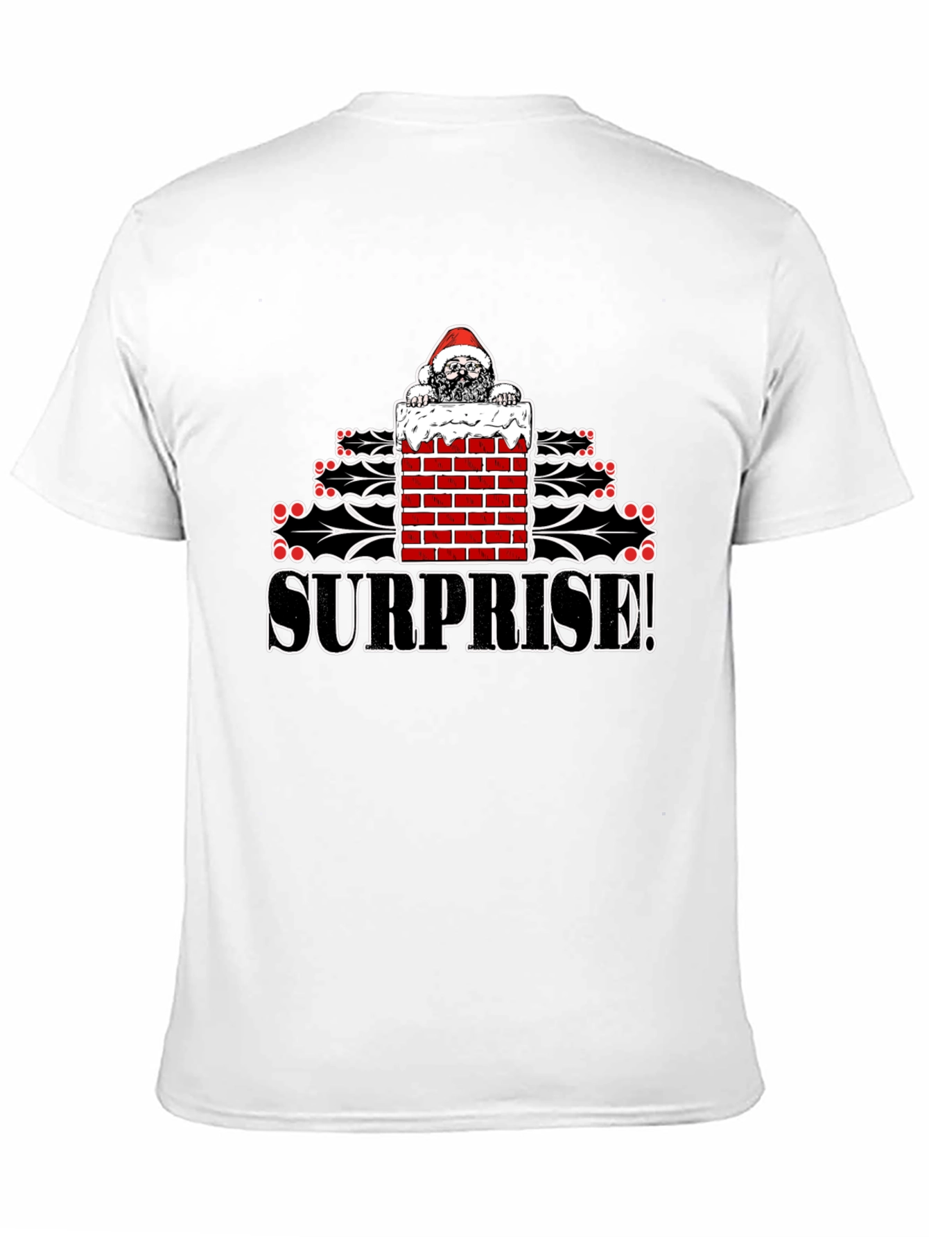 Surprise! Christmas Santa Graphic Tee