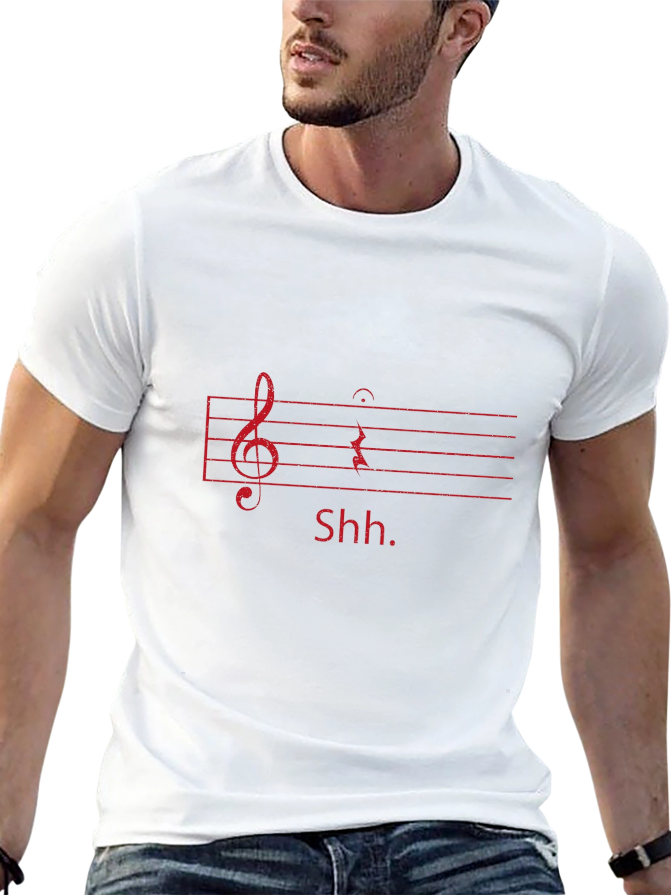 Musical Rest T-Shirt - Shhh Silence Music Tee