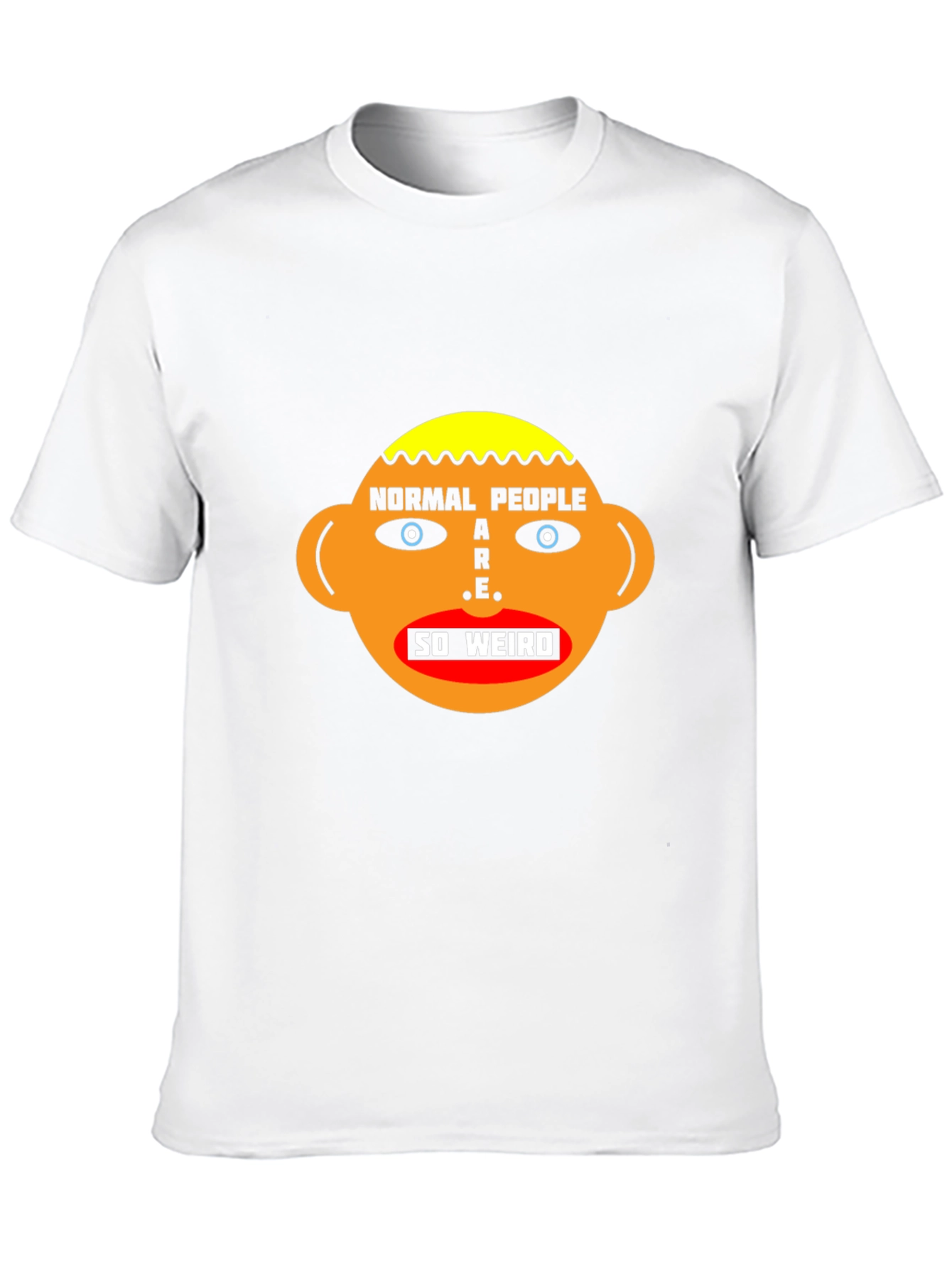 Normal People Are Weird Graphic Tee - Black