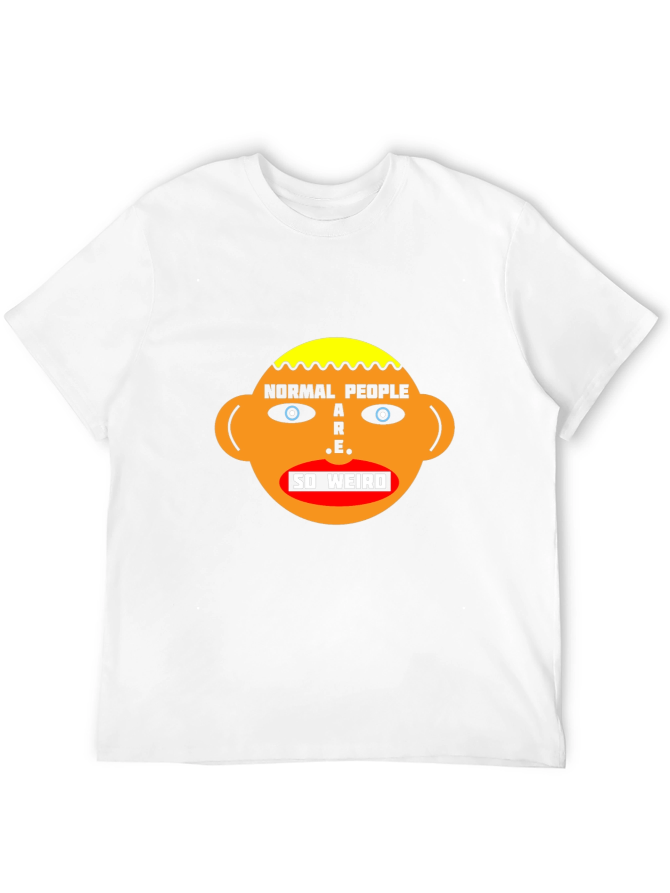 Normal People Are Weird Graphic Tee - Black