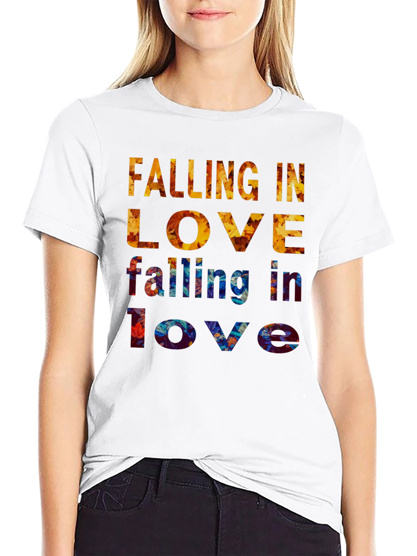 Falling In Love Graphic Print Tee