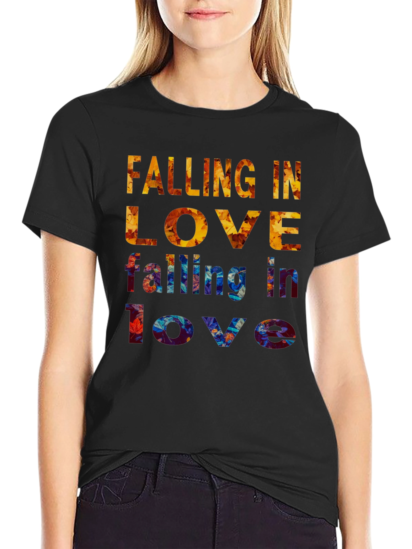 Falling In Love Graphic Print Tee