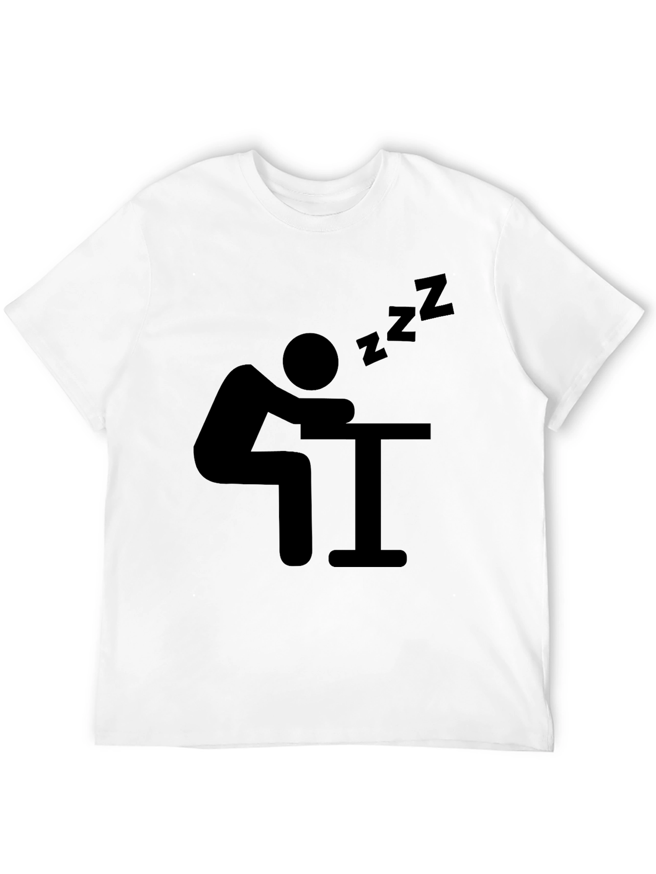 Funny Sleepy Black Graphic T-Shirt