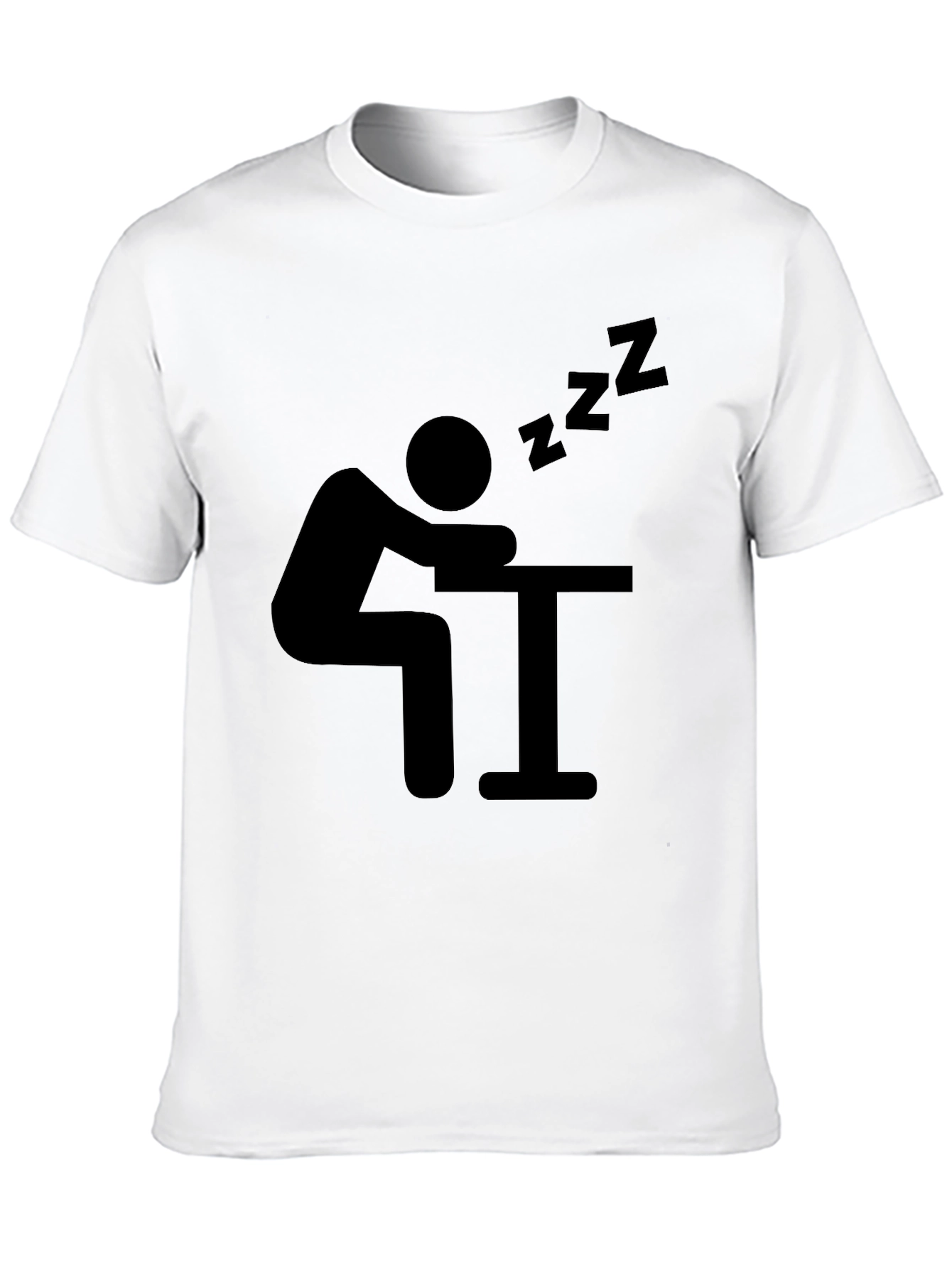 Funny Sleepy Black Graphic T-Shirt