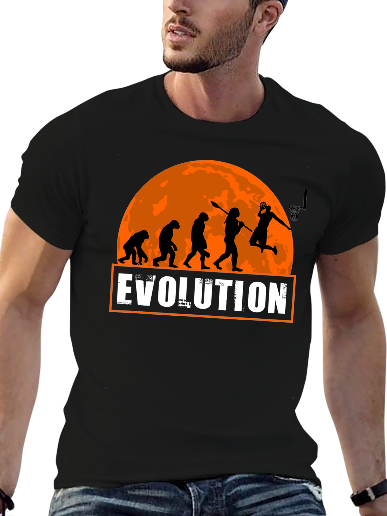 Evolution Basketball T-Shirt - Funny Graphic Tee