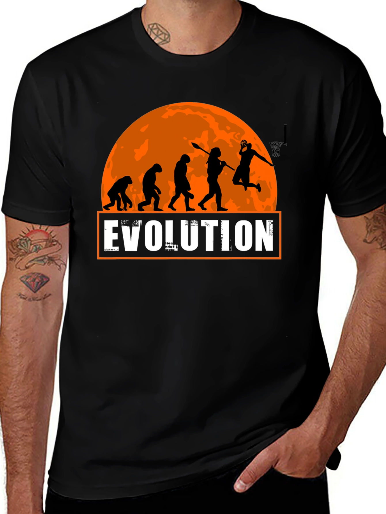 Evolution Basketball T-Shirt - Funny Graphic Tee