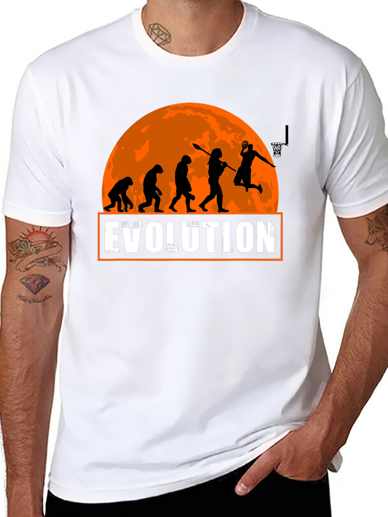 Evolution Basketball T-Shirt - Funny Graphic Tee
