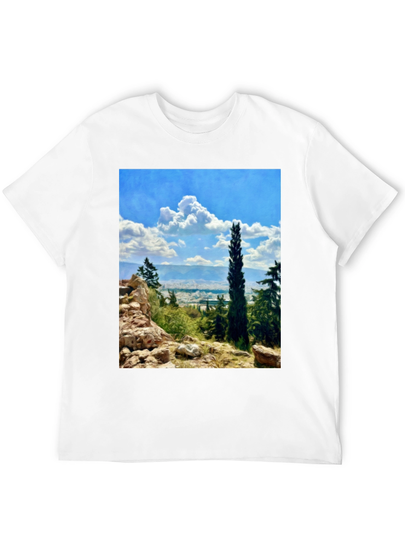 Scenic Landscape Graphic Print T-Shirt