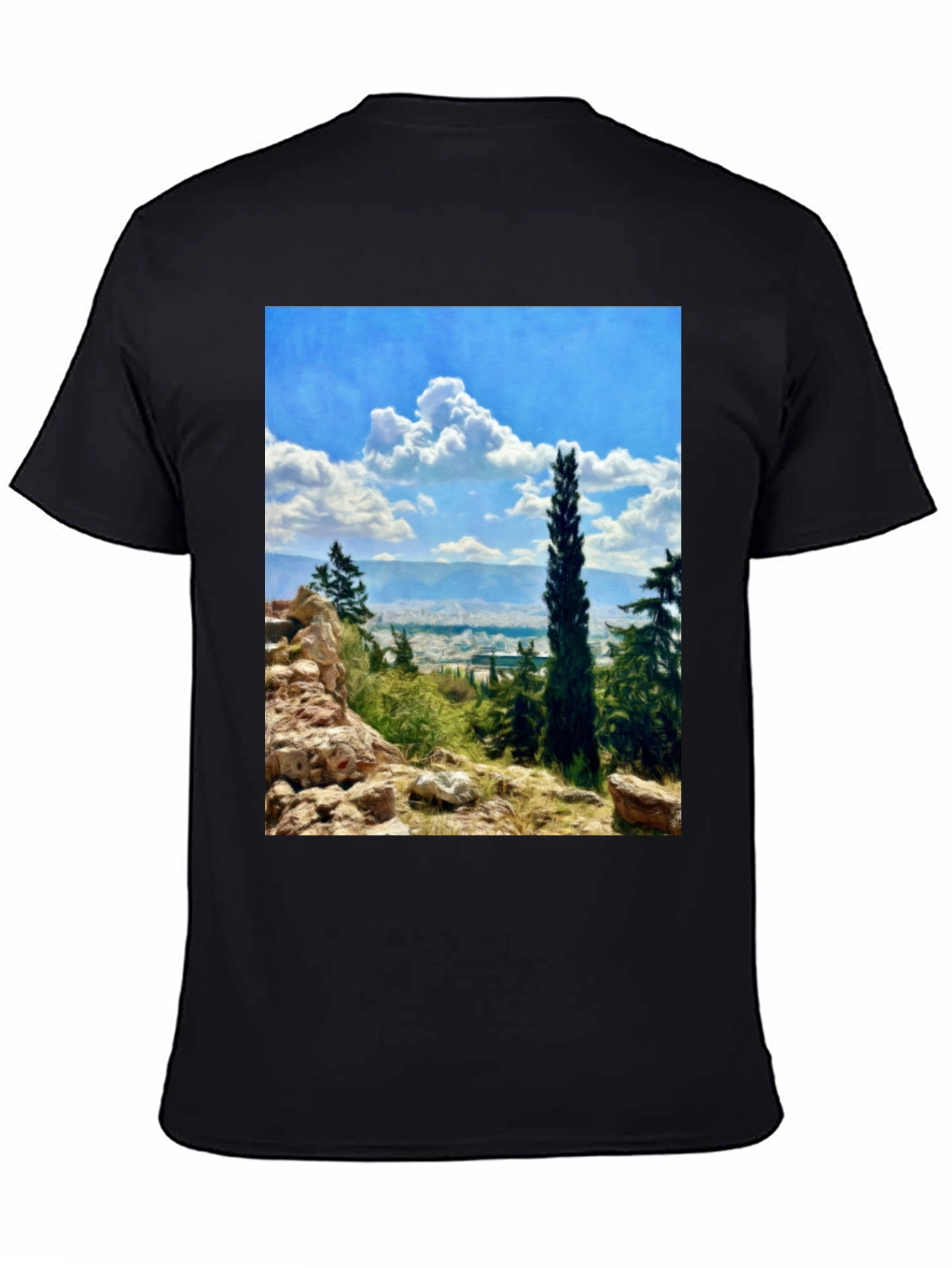 Scenic Landscape Graphic Print T-Shirt