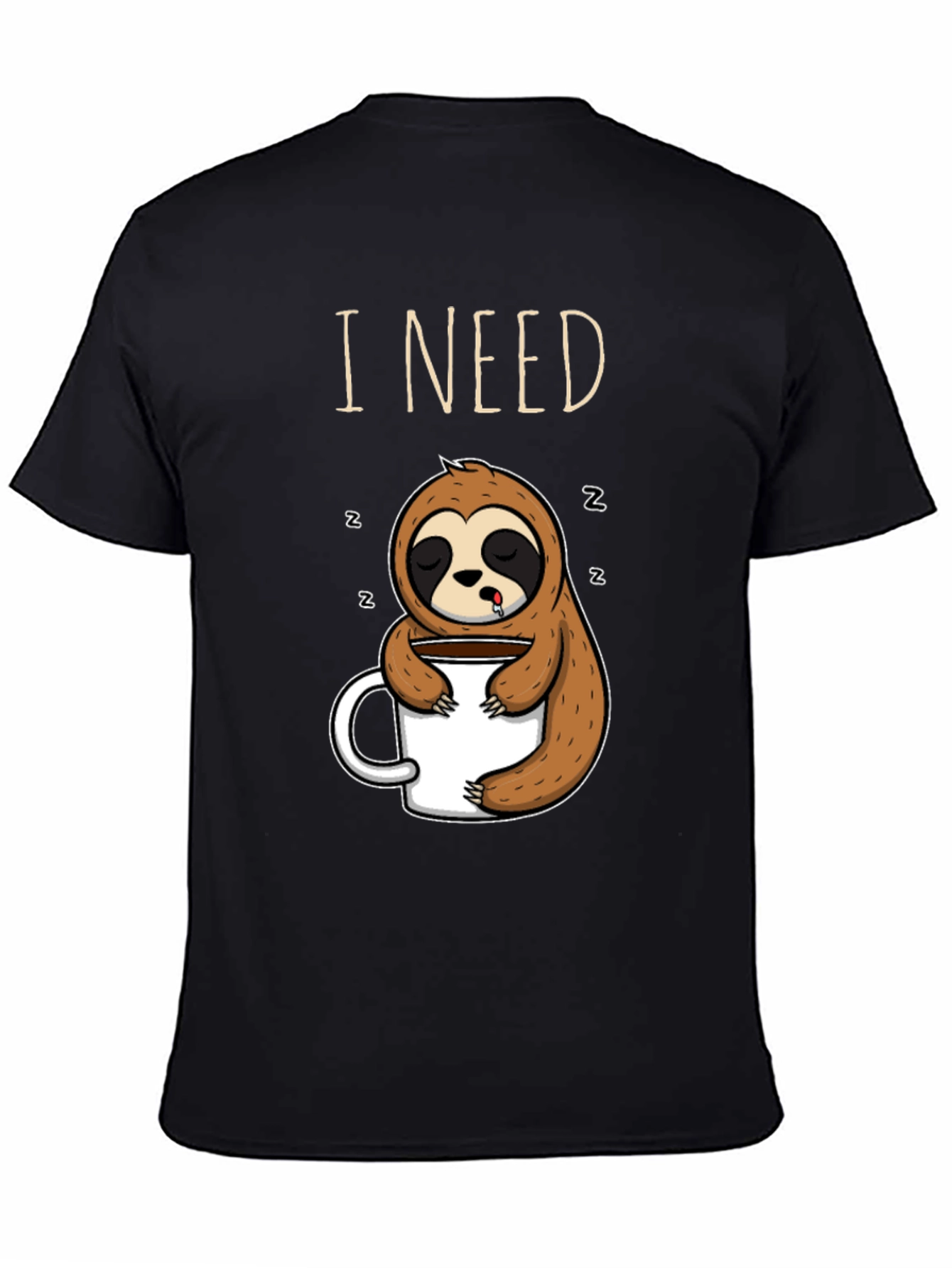 I Need Coffee Sloth T-Shirt