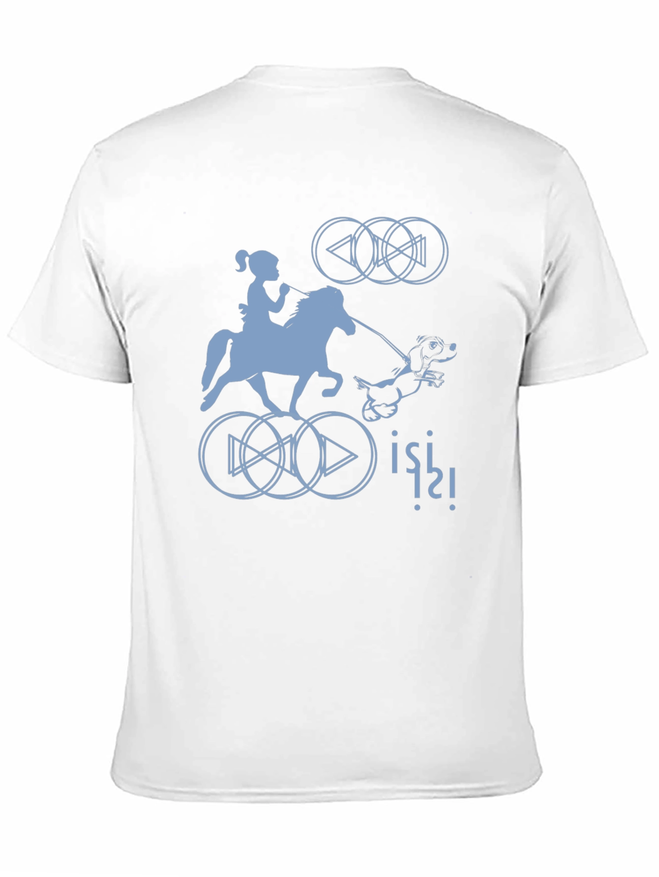 Quirky Graphic Tee - Horse Rider Design