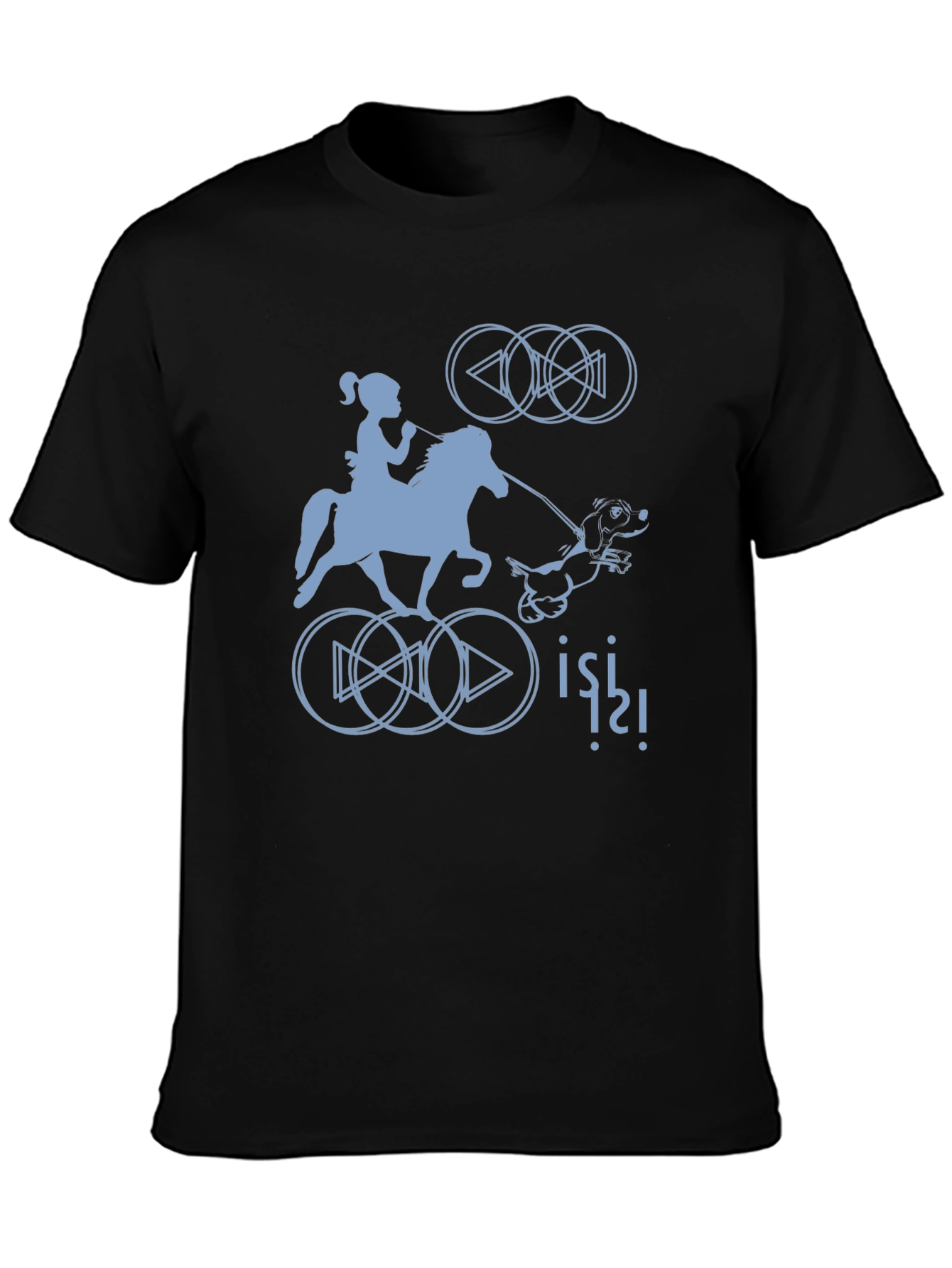 Quirky Graphic Tee - Horse Rider Design