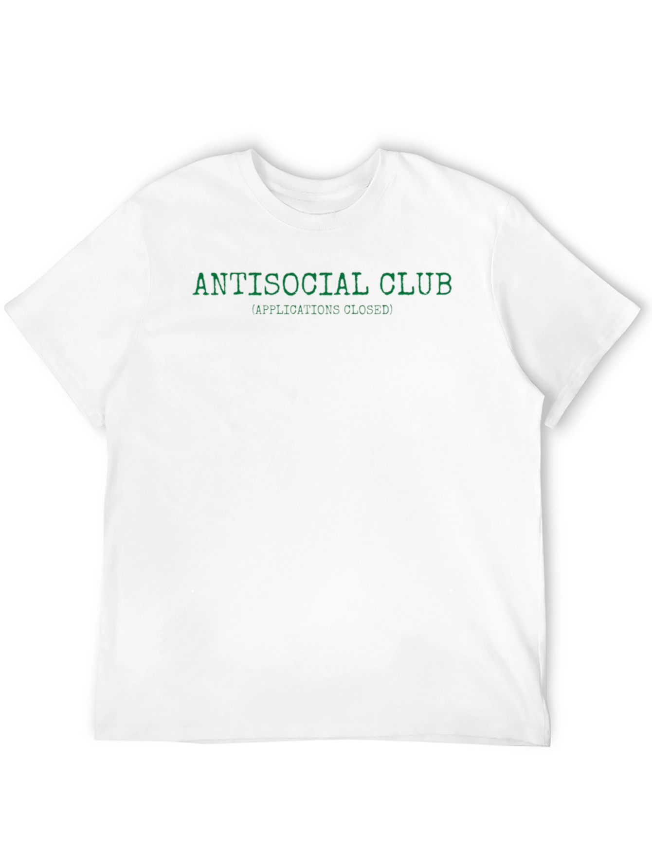 Antisocial Club Tee - Applications Closed - Black