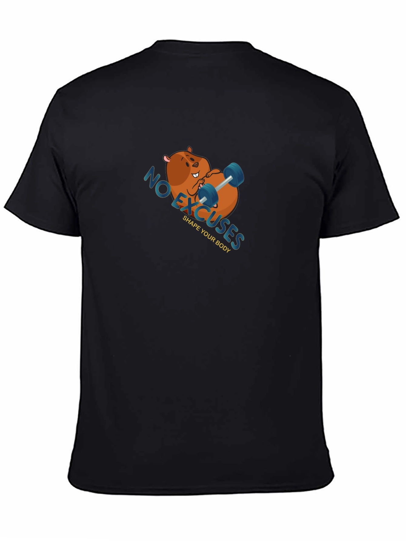 Funny Workout Beaver T-Shirt - No Excuses!