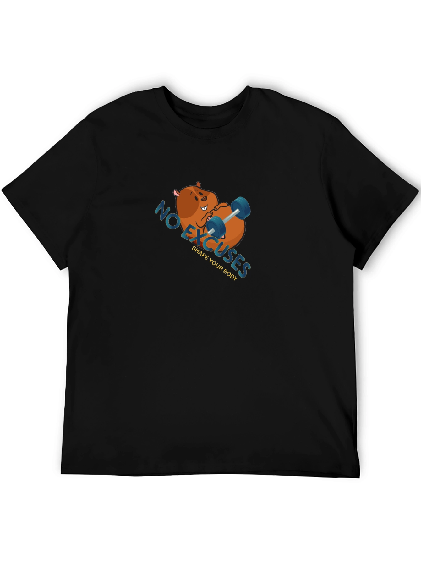 Funny Workout Beaver T-Shirt - No Excuses!