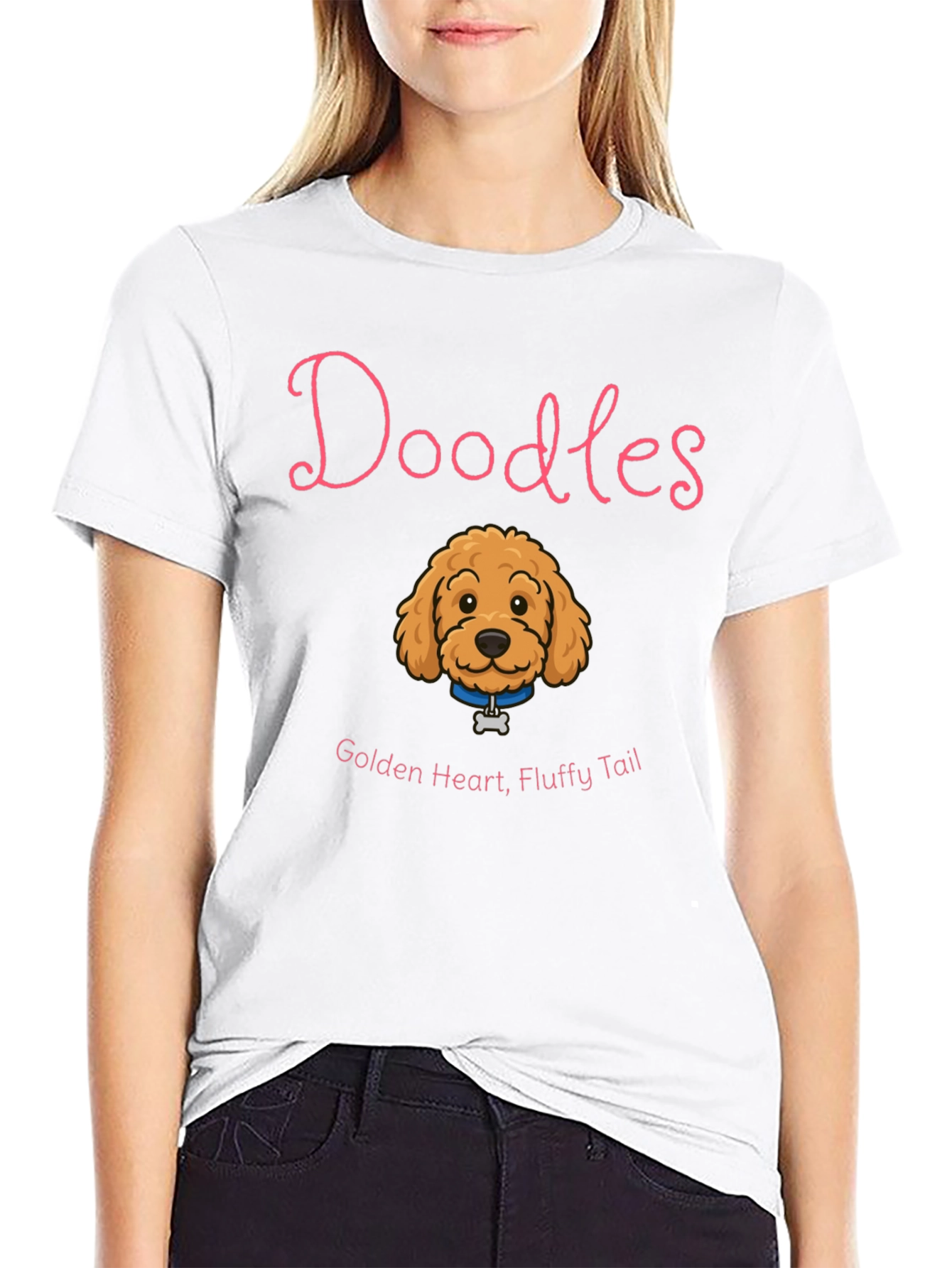 Doodles Golden Heart T-Shirt