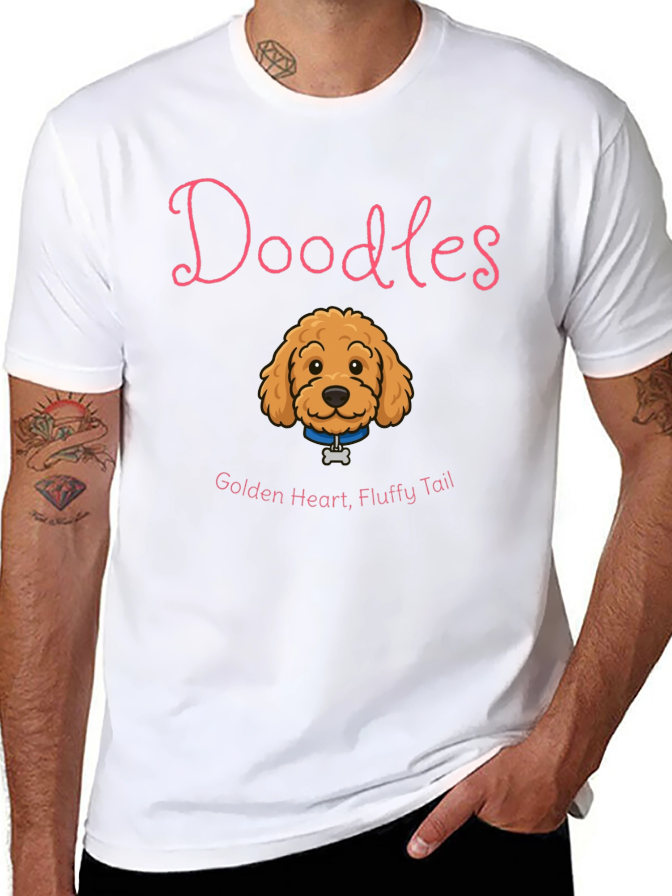 Doodles Golden Heart T-Shirt
