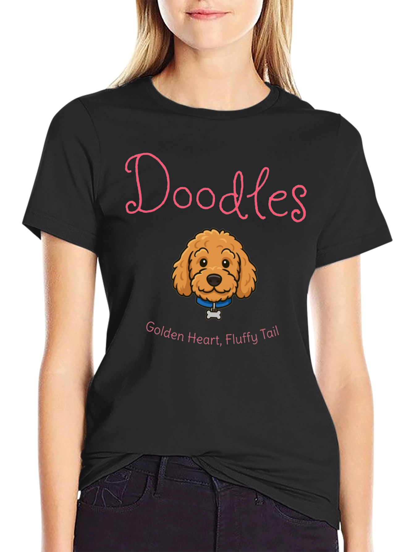 Doodles Golden Heart T-Shirt