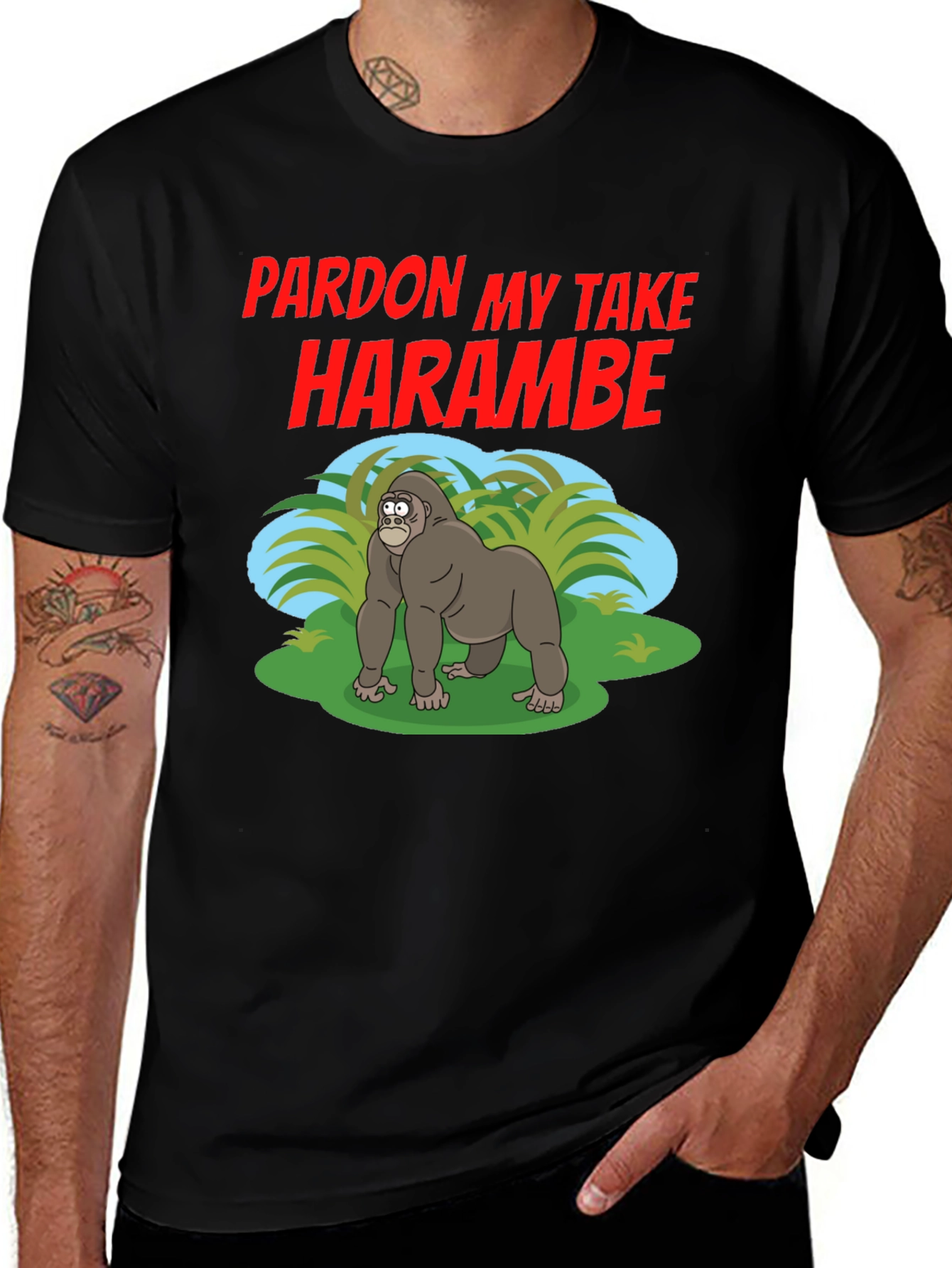 Pardon My Take Harambe Graphic Tee