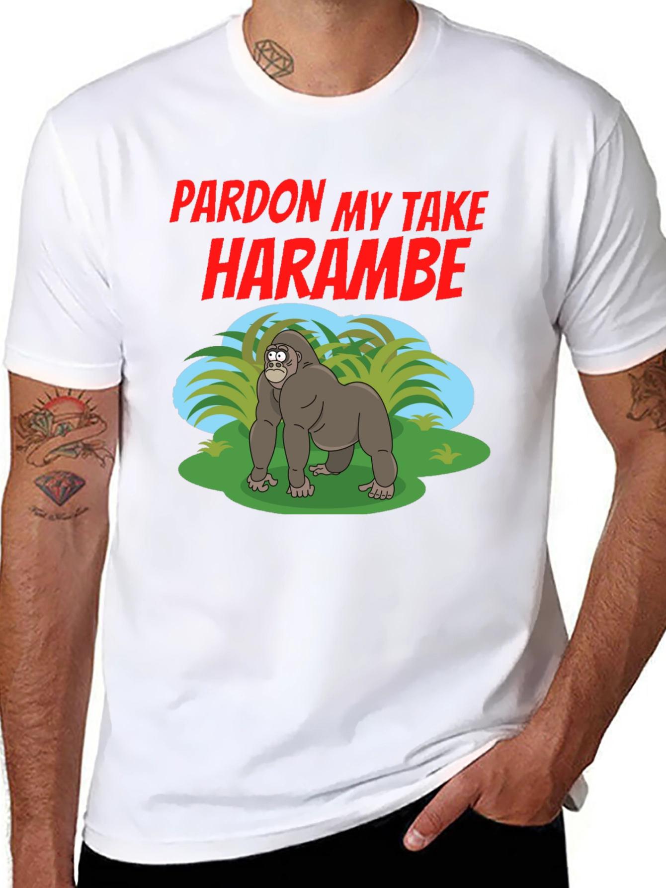Pardon My Take Harambe Graphic Tee