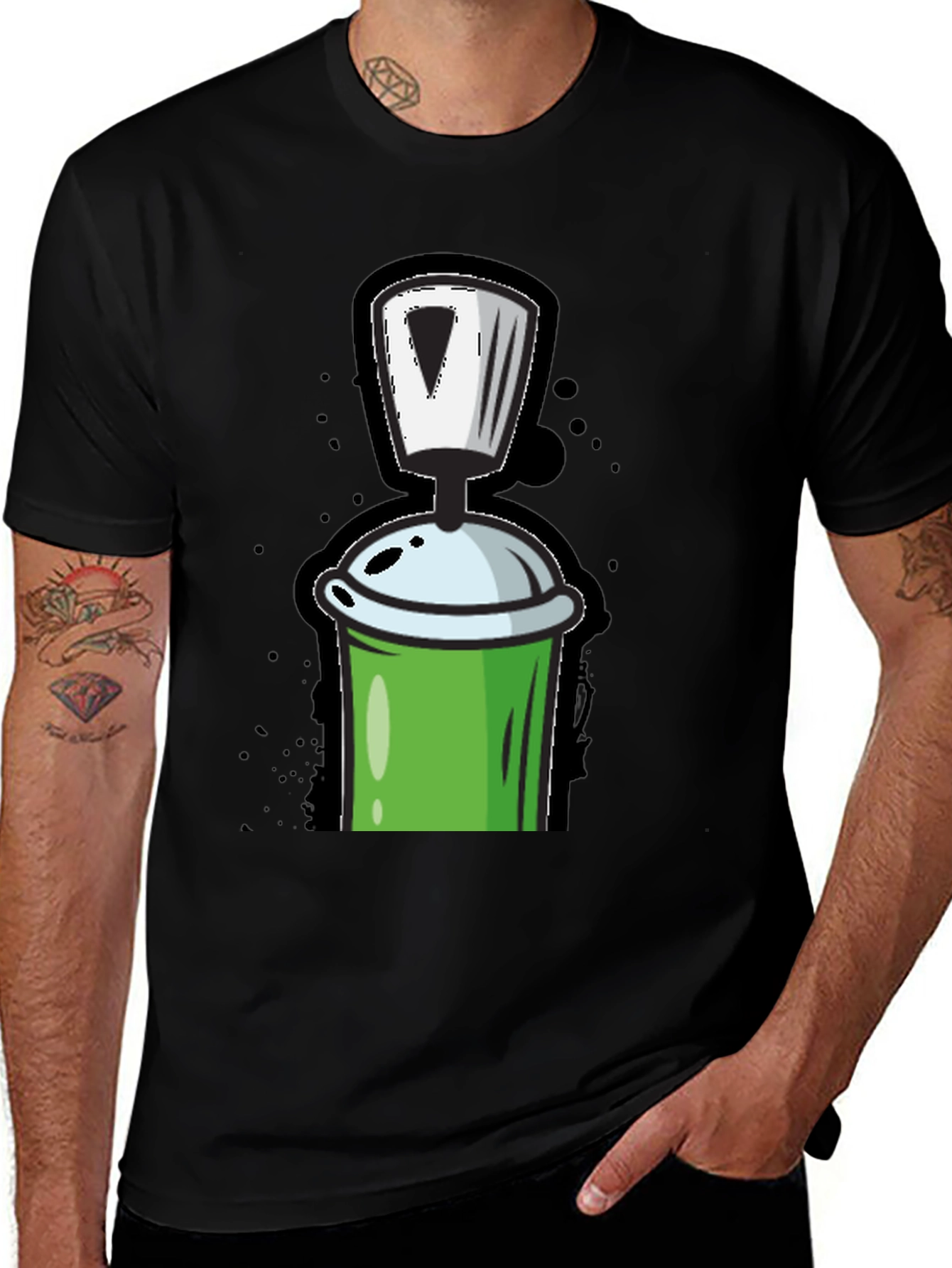 Spray Can Graphic T-Shirt