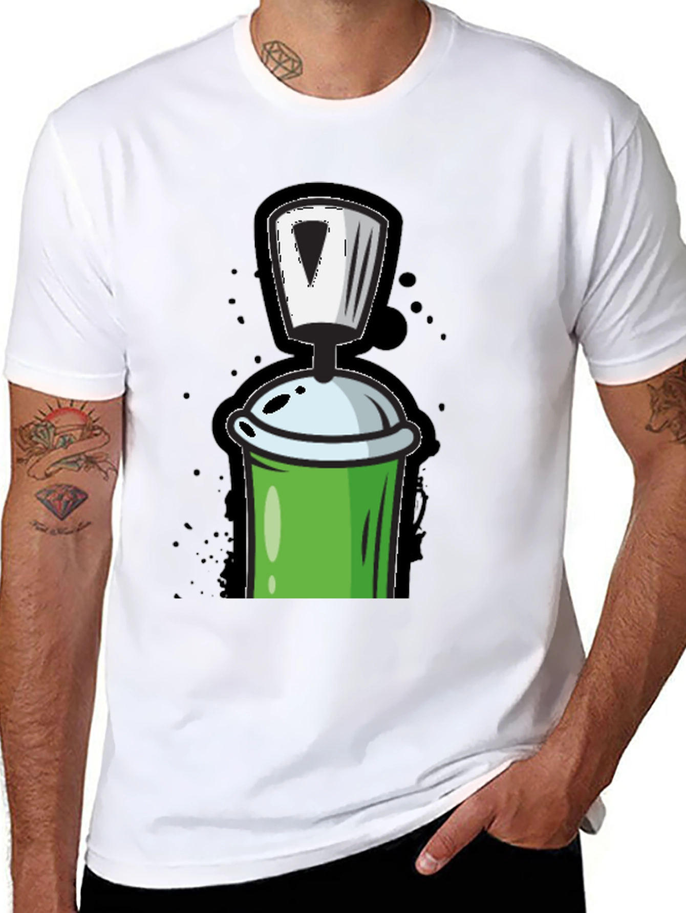 Spray Can Graphic T-Shirt