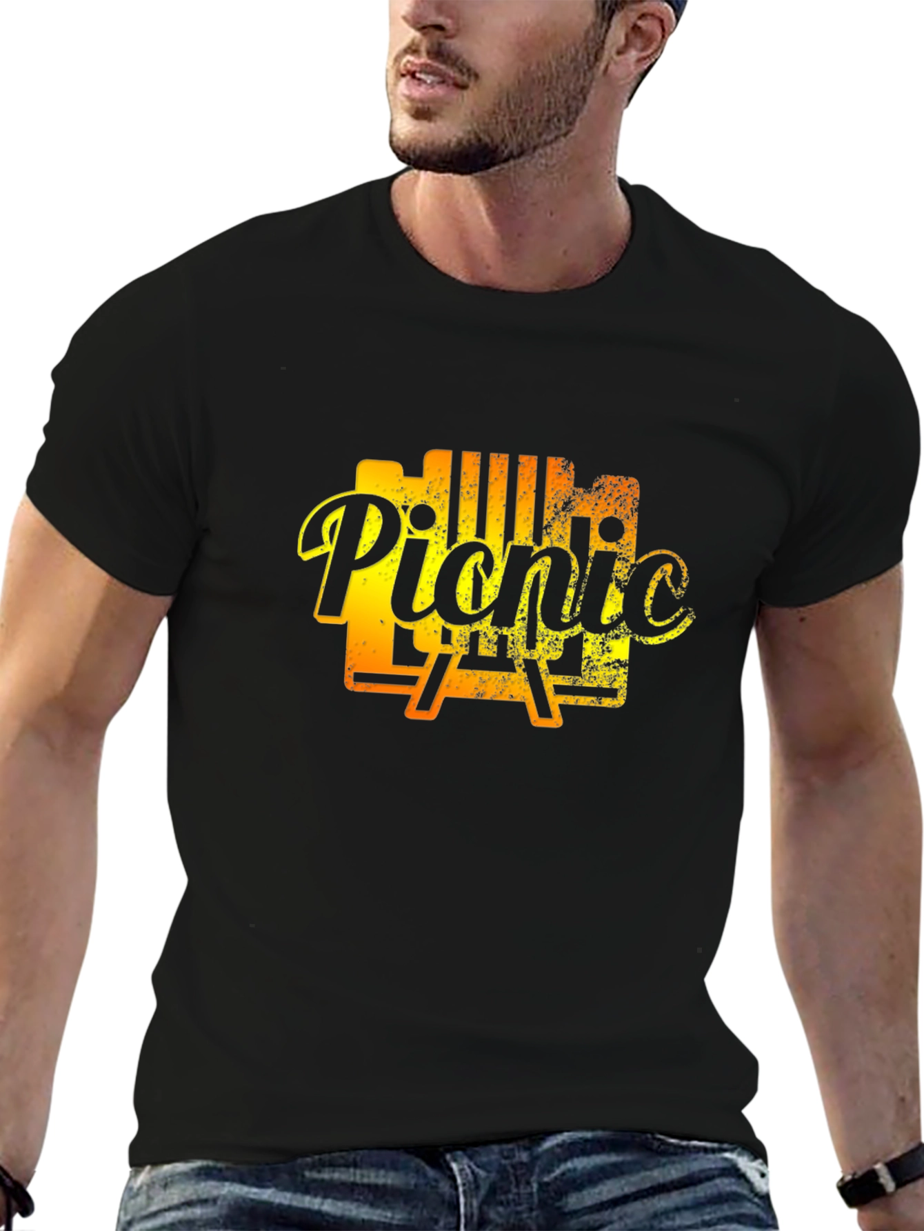 Picnic T-Shirt - BBQ Grill Design