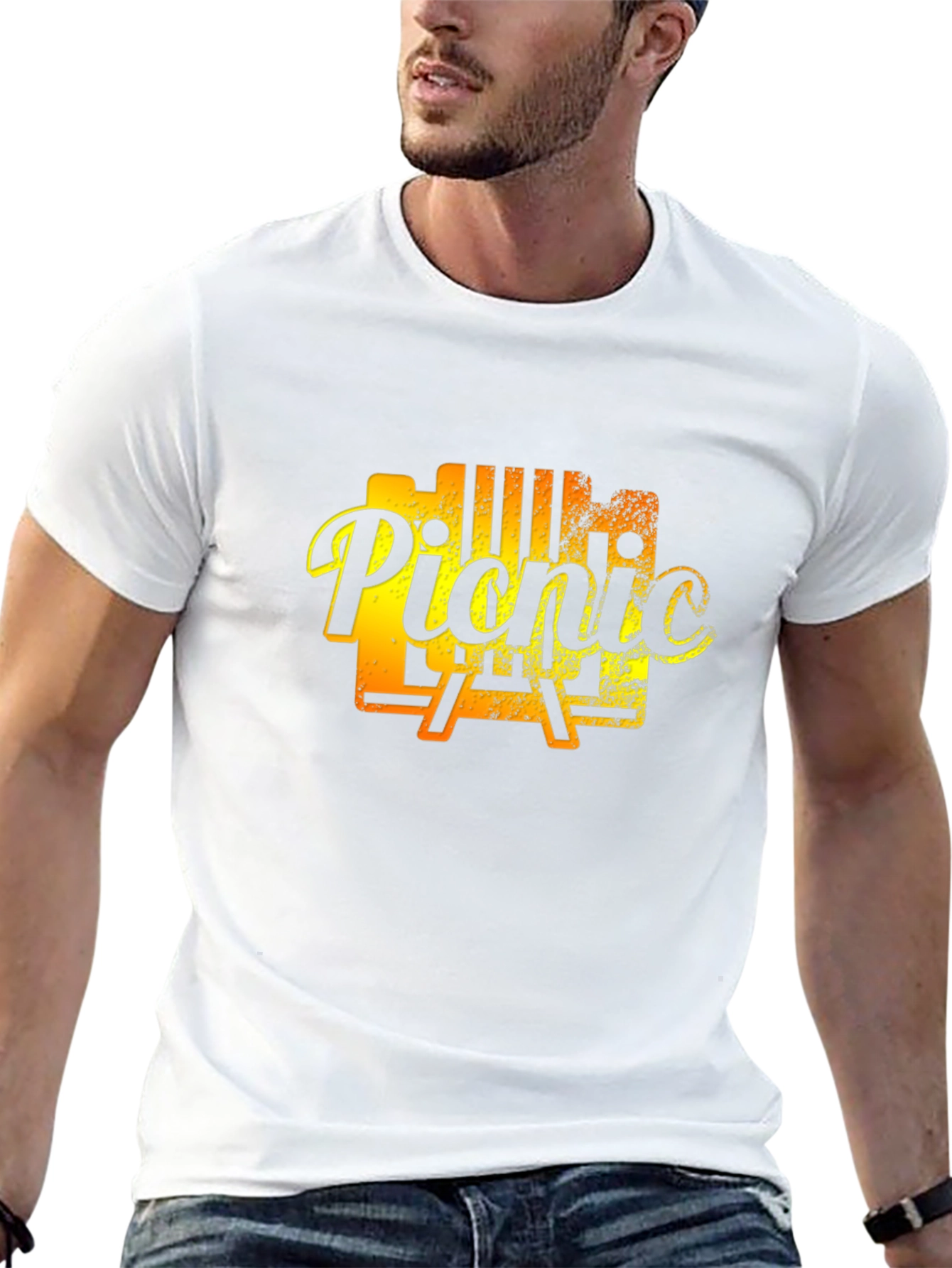 Picnic T-Shirt - BBQ Grill Design