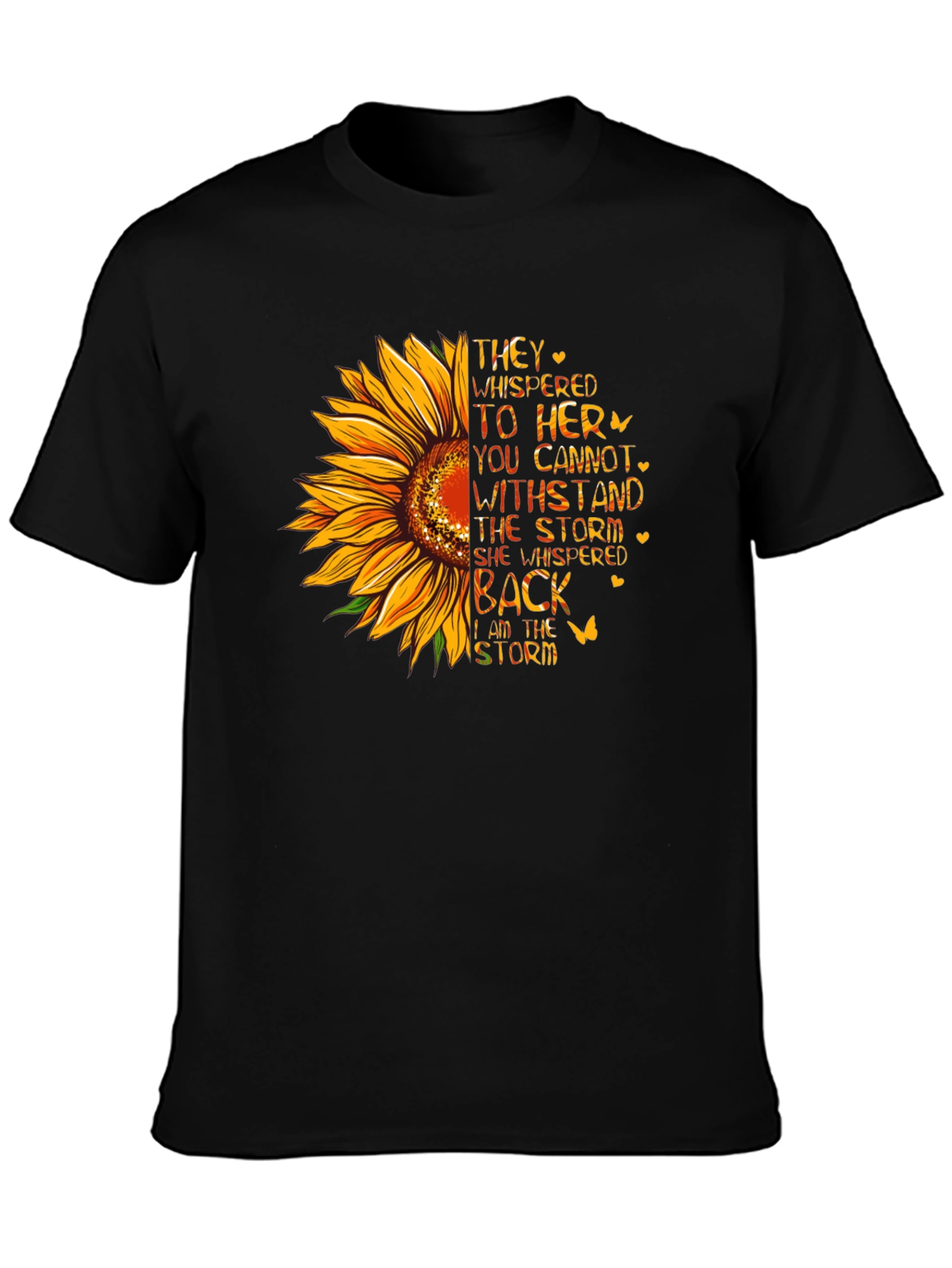 Sunflower Storm T-Shirt - Inspirational Womens Tee