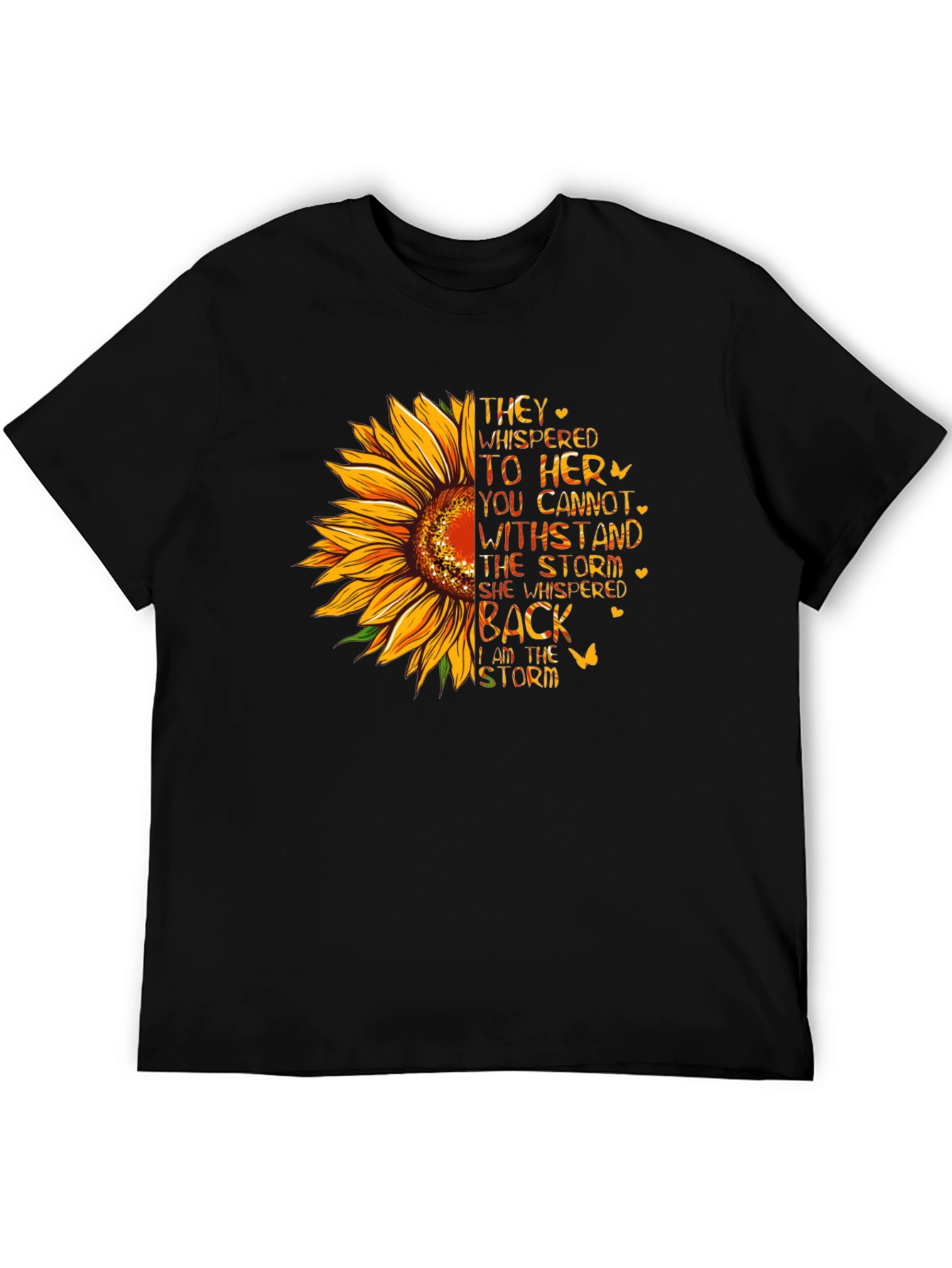 Sunflower Storm T-Shirt - Inspirational Womens Tee