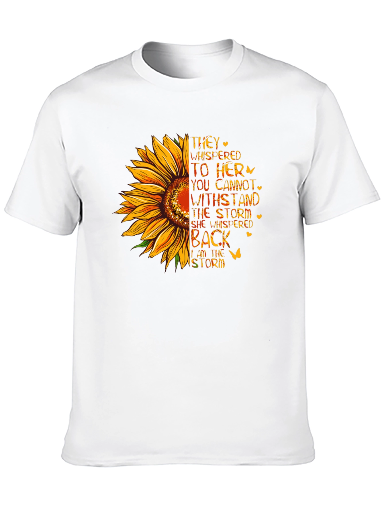 Sunflower Storm T-Shirt - Inspirational Womens Tee
