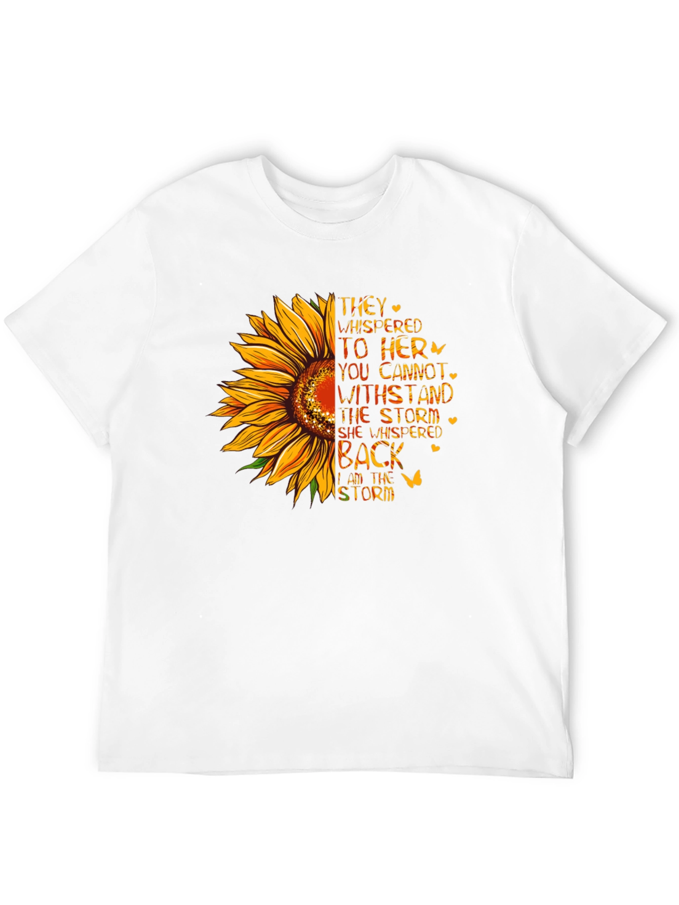 Sunflower Storm T-Shirt - Inspirational Womens Tee