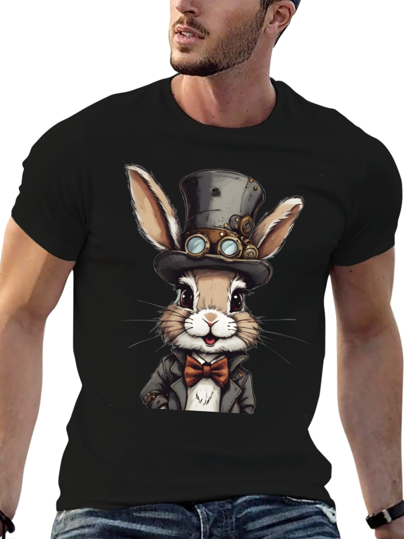 Steampunk Rabbit Graphic Tee