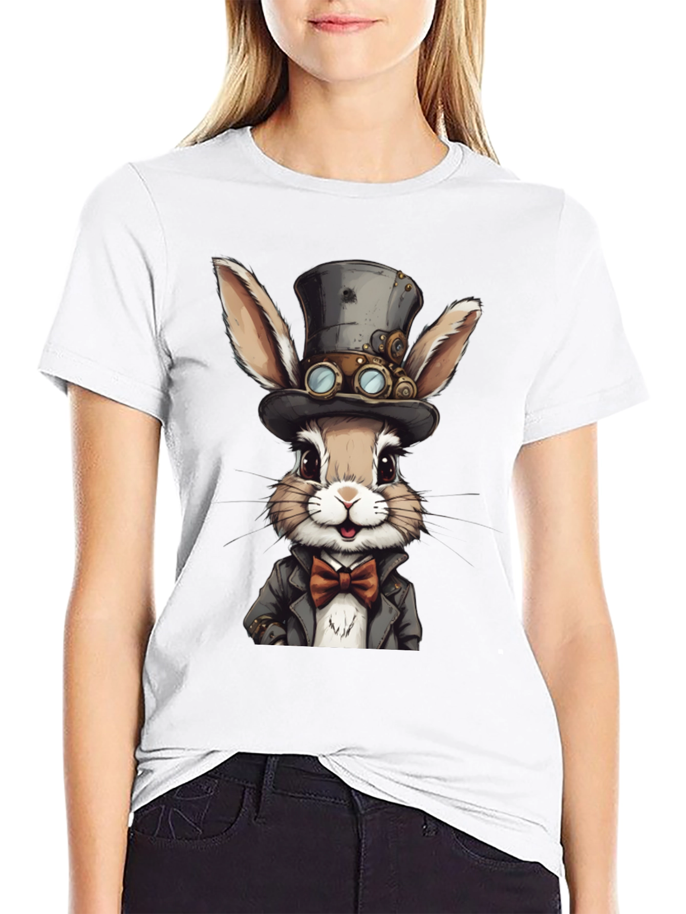 Steampunk Rabbit Graphic Tee