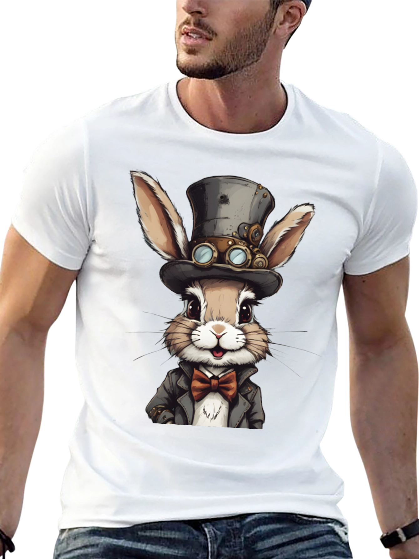 Steampunk Rabbit Graphic Tee