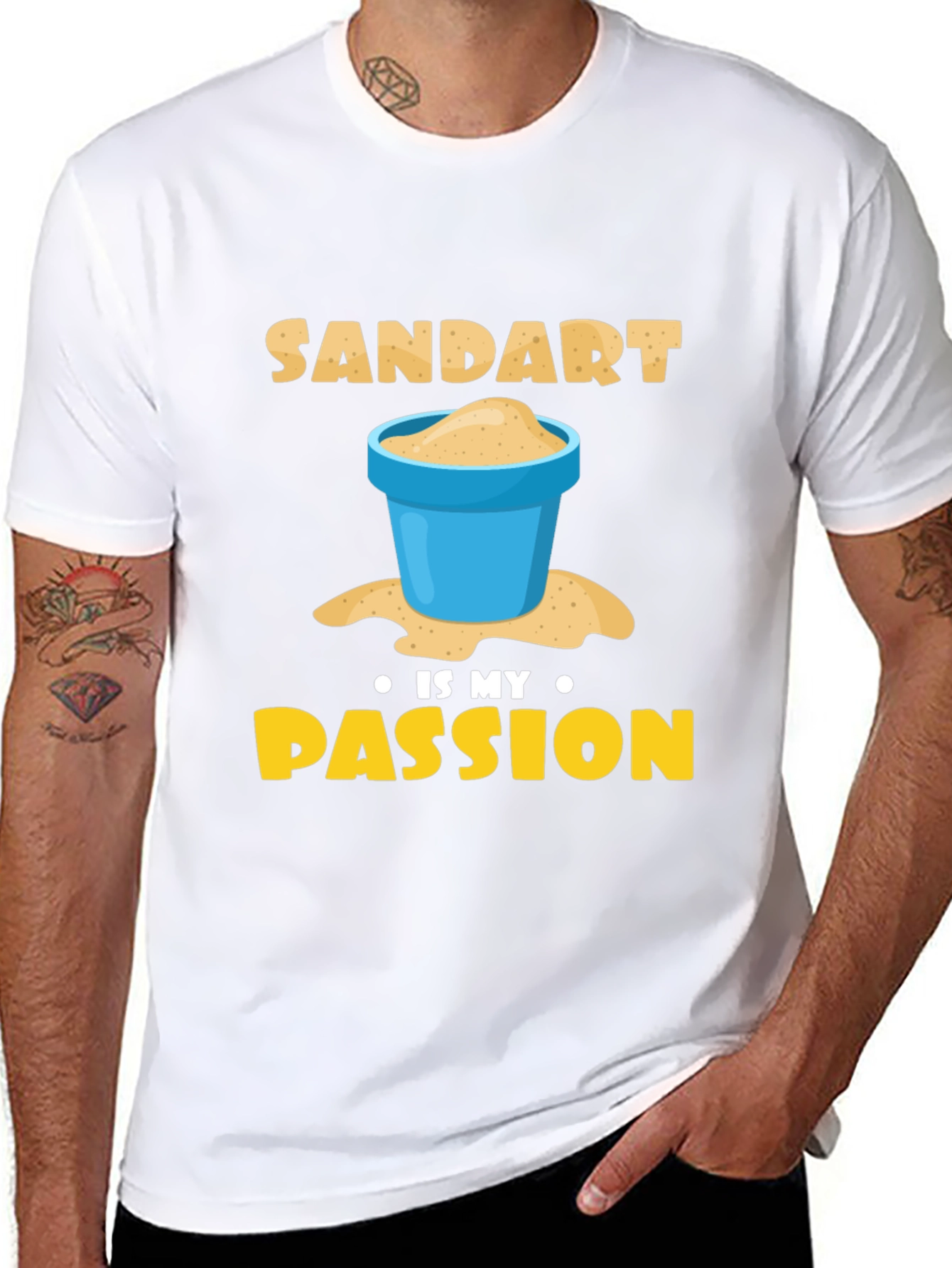 Sand Art Passion T-Shirt | Playful Graphic Tee