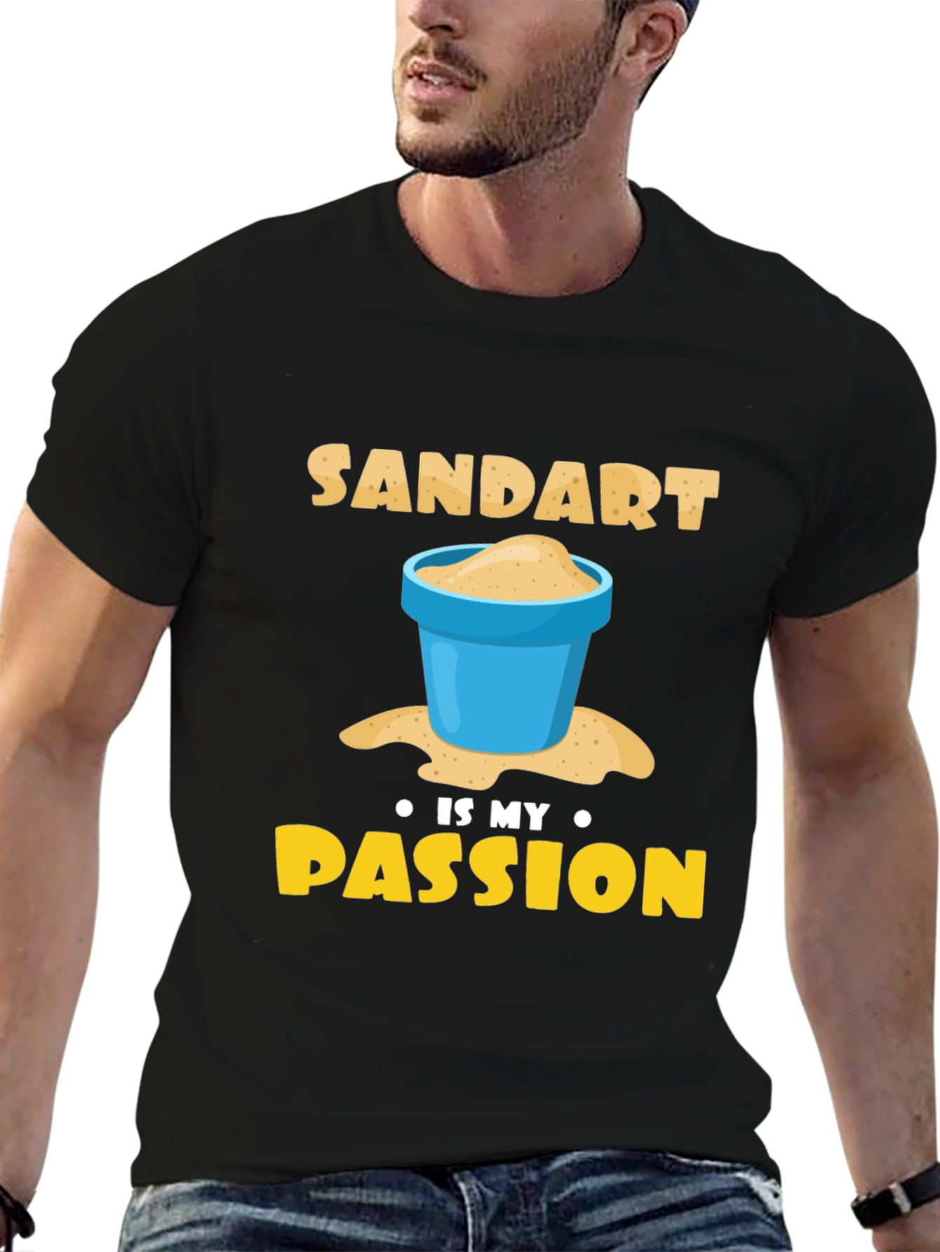 Sand Art Passion T-Shirt | Playful Graphic Tee