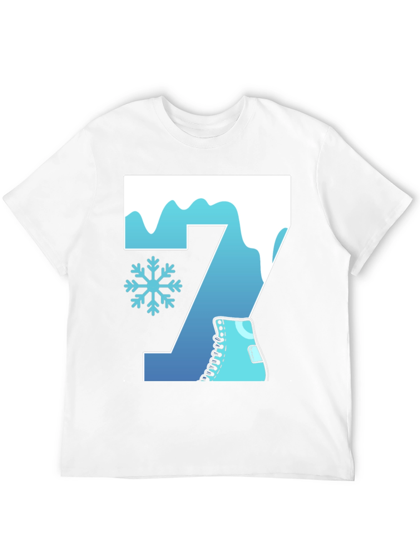 Winter Number 7 Ice Skating T-Shirt