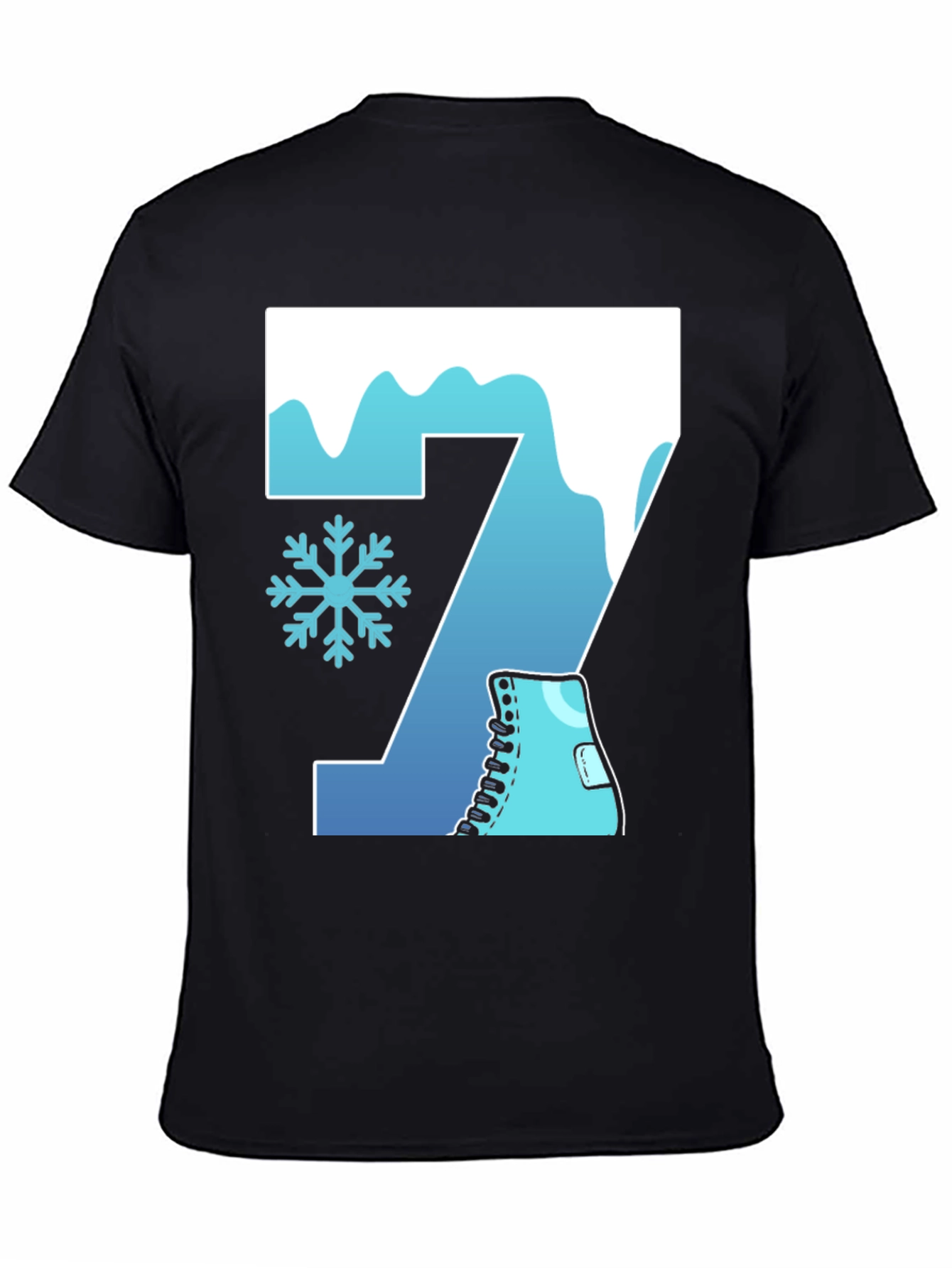 Winter Number 7 Ice Skating T-Shirt