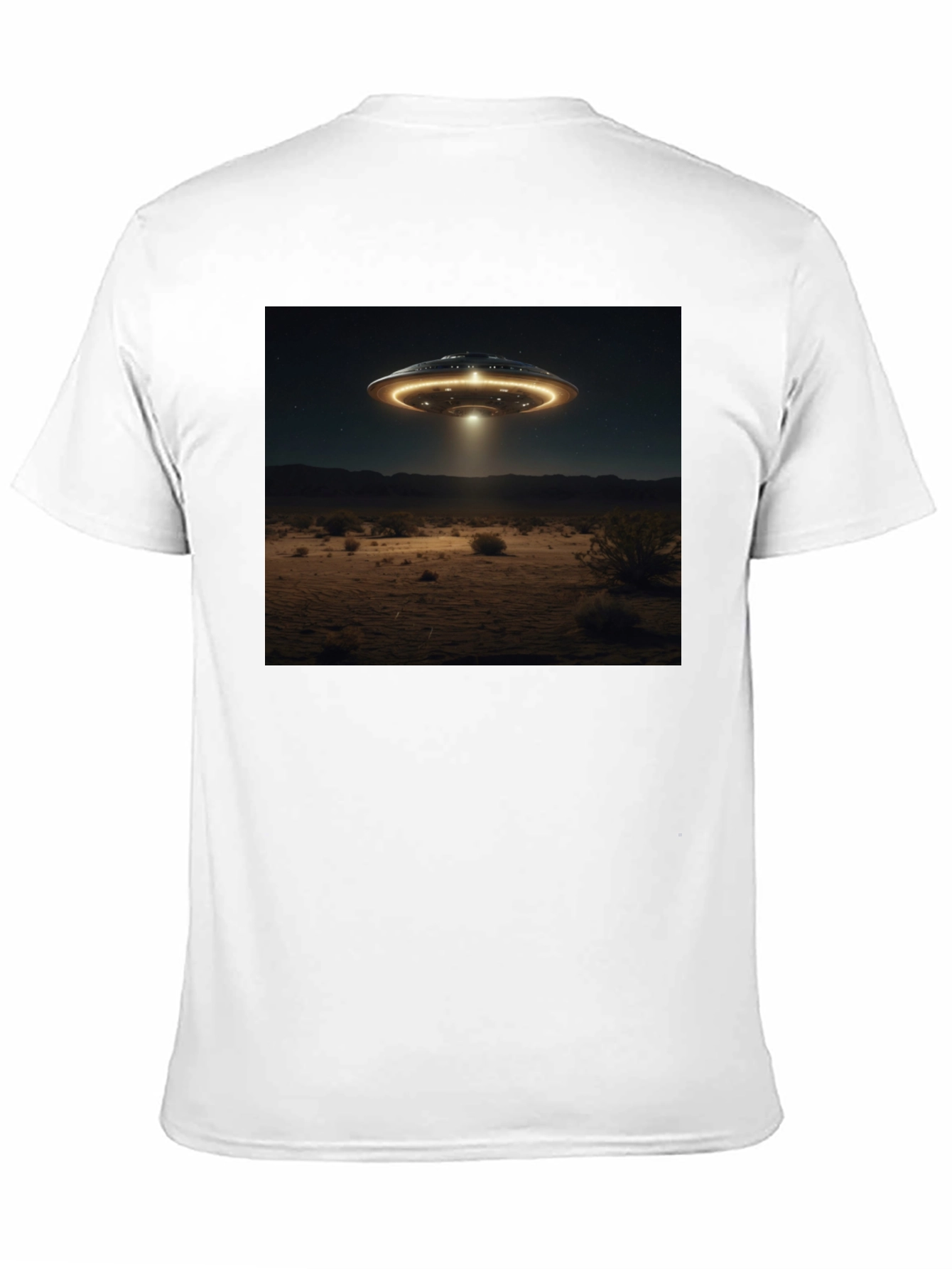 UFO Abduction Graphic Tee - Black