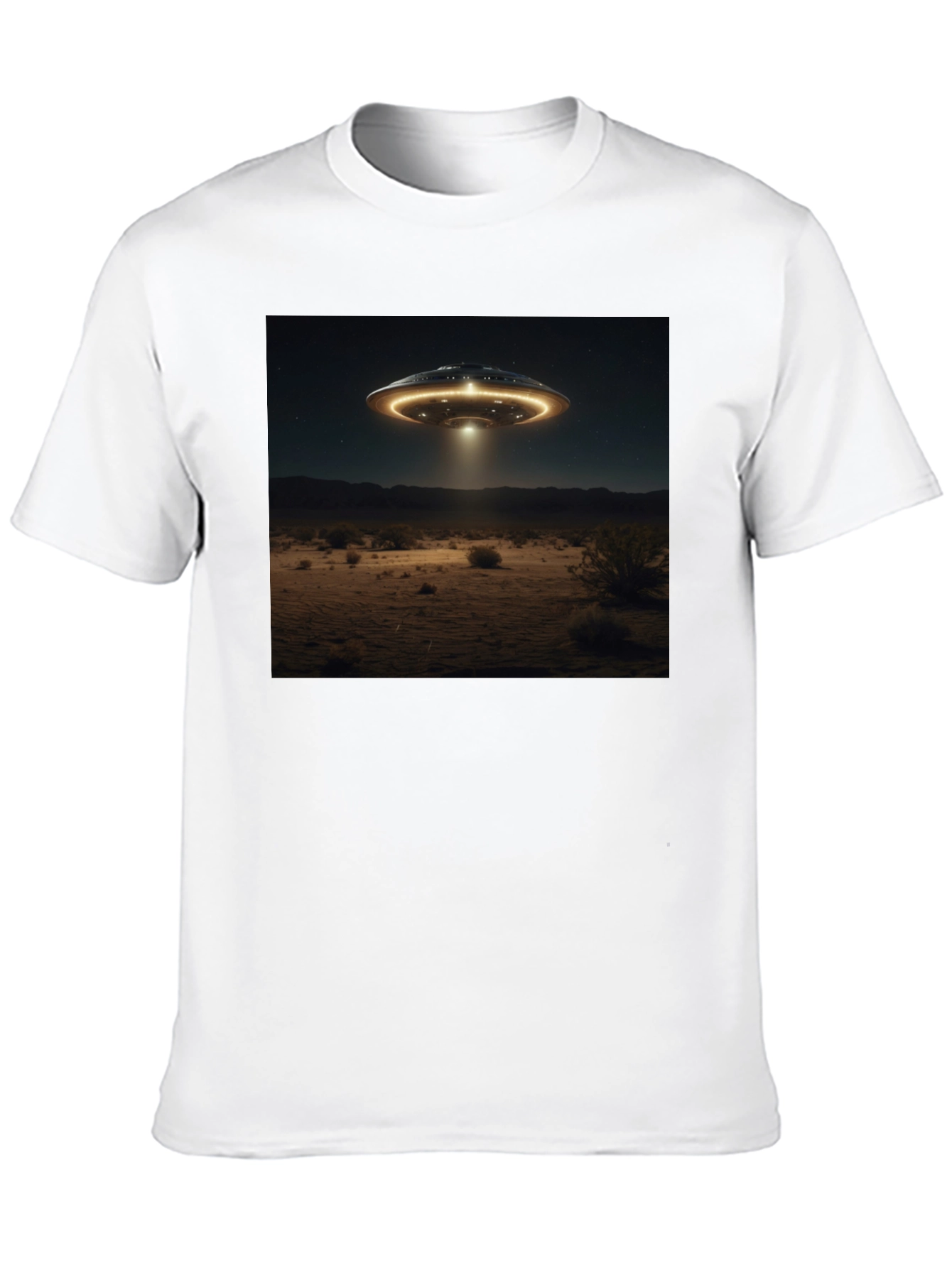 UFO Abduction Graphic Tee - Black