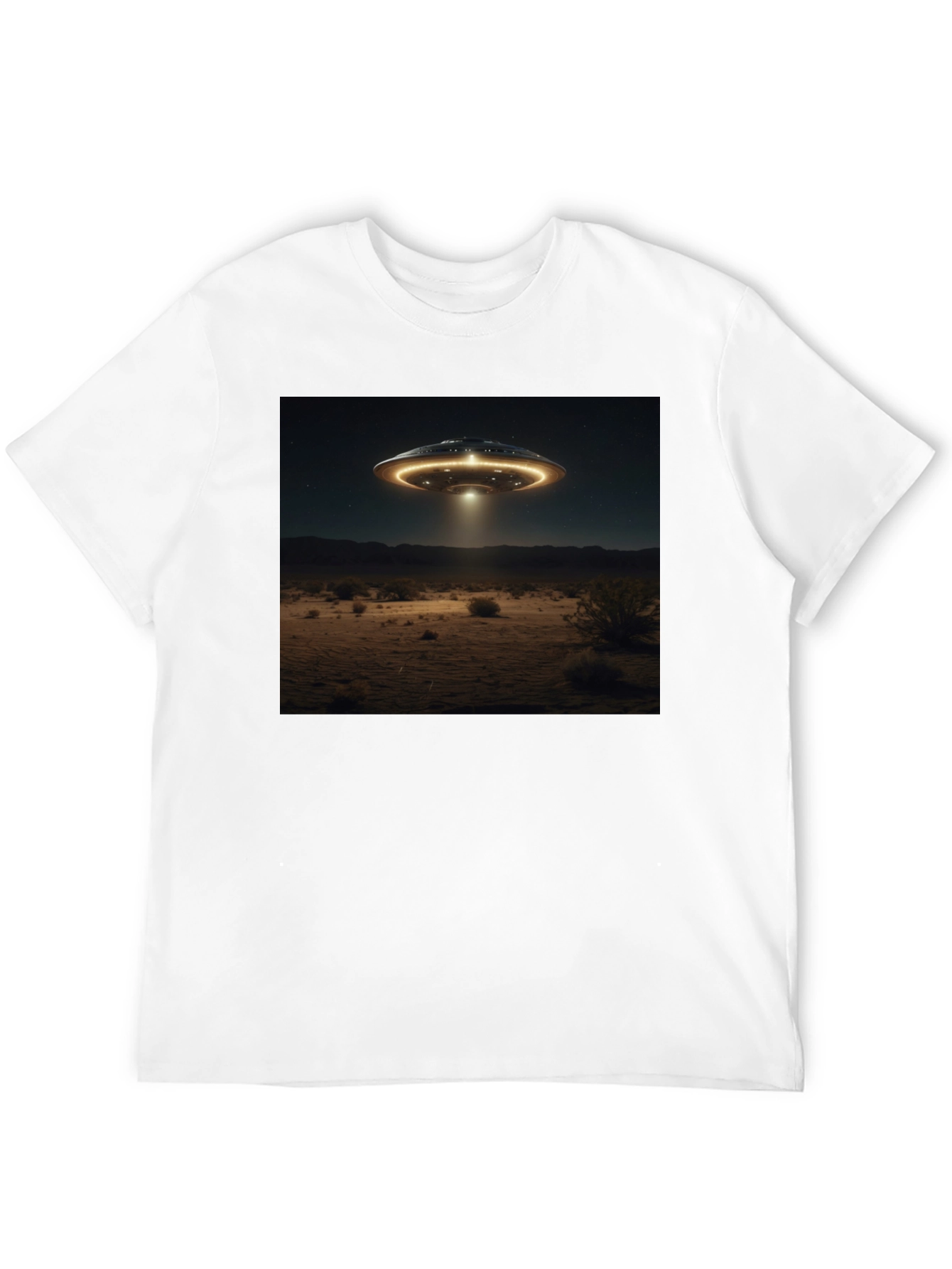 UFO Abduction Graphic Tee - Black