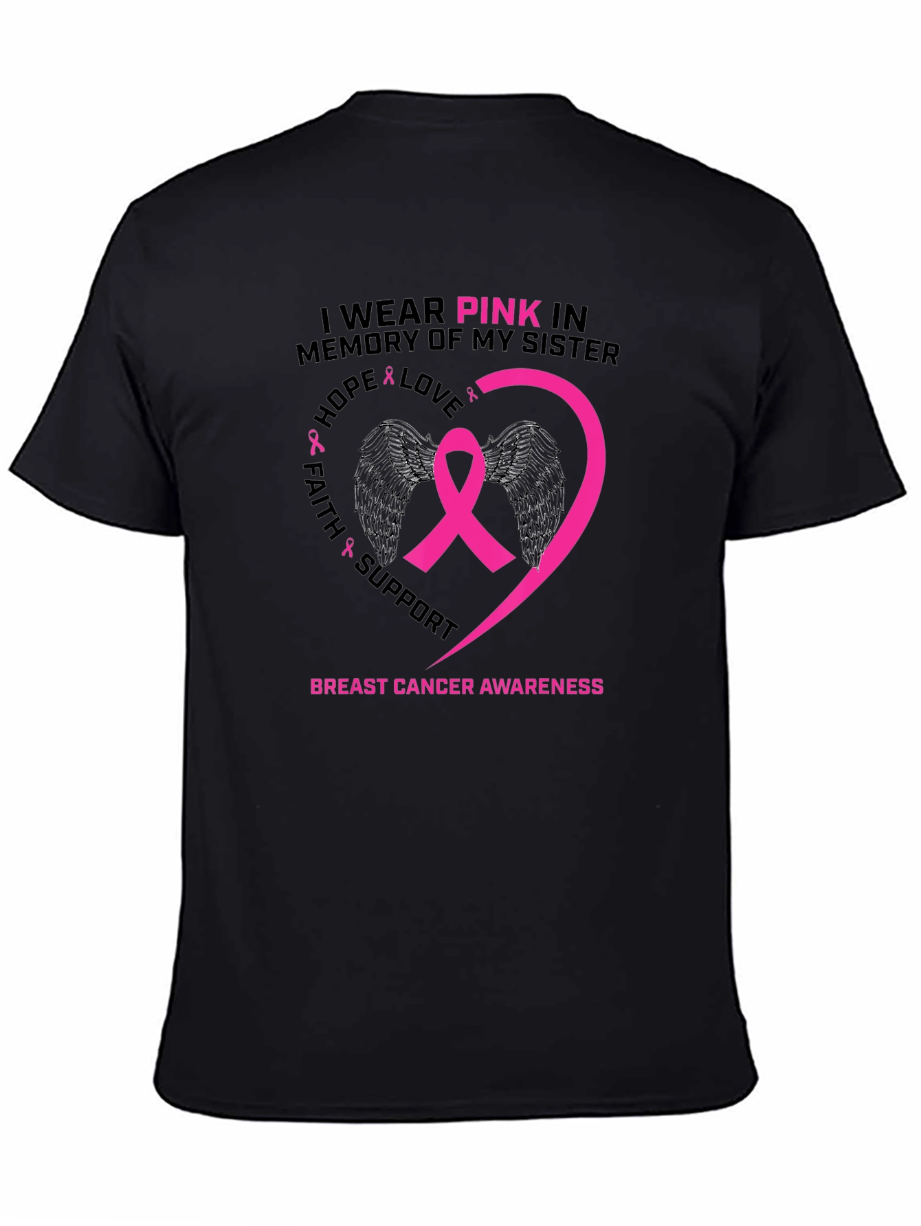 Pink Ribbon Breast Cancer Awareness T-Shirt