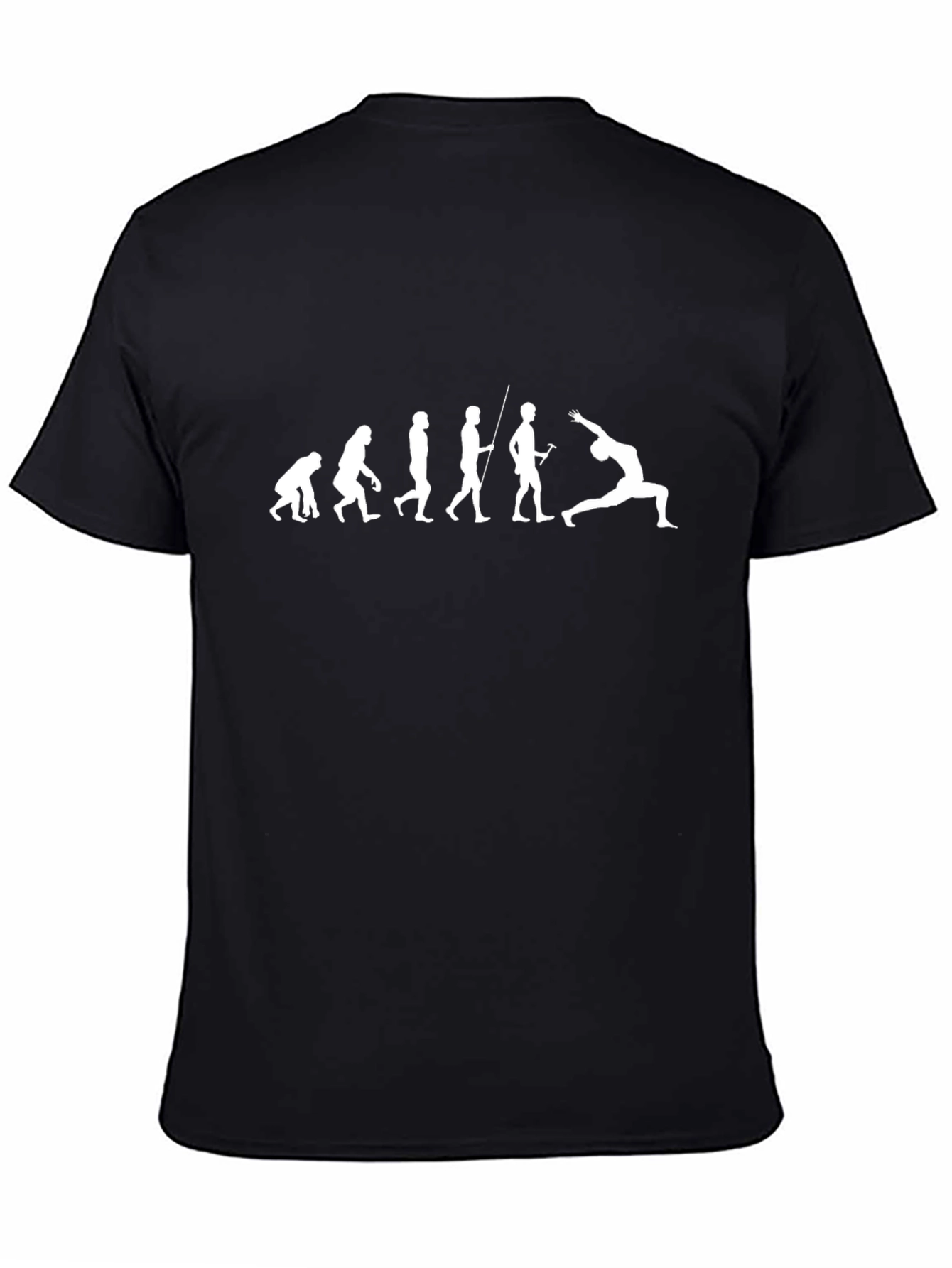 Evolution to Yoga Black Graphic T-Shirt