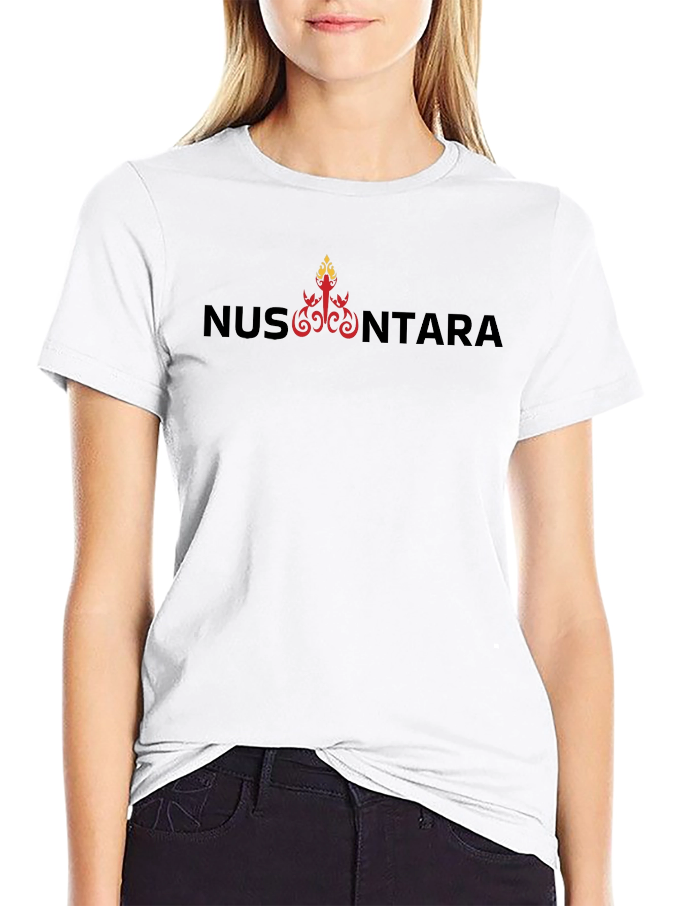 Nusantara Graphic Tee - Black