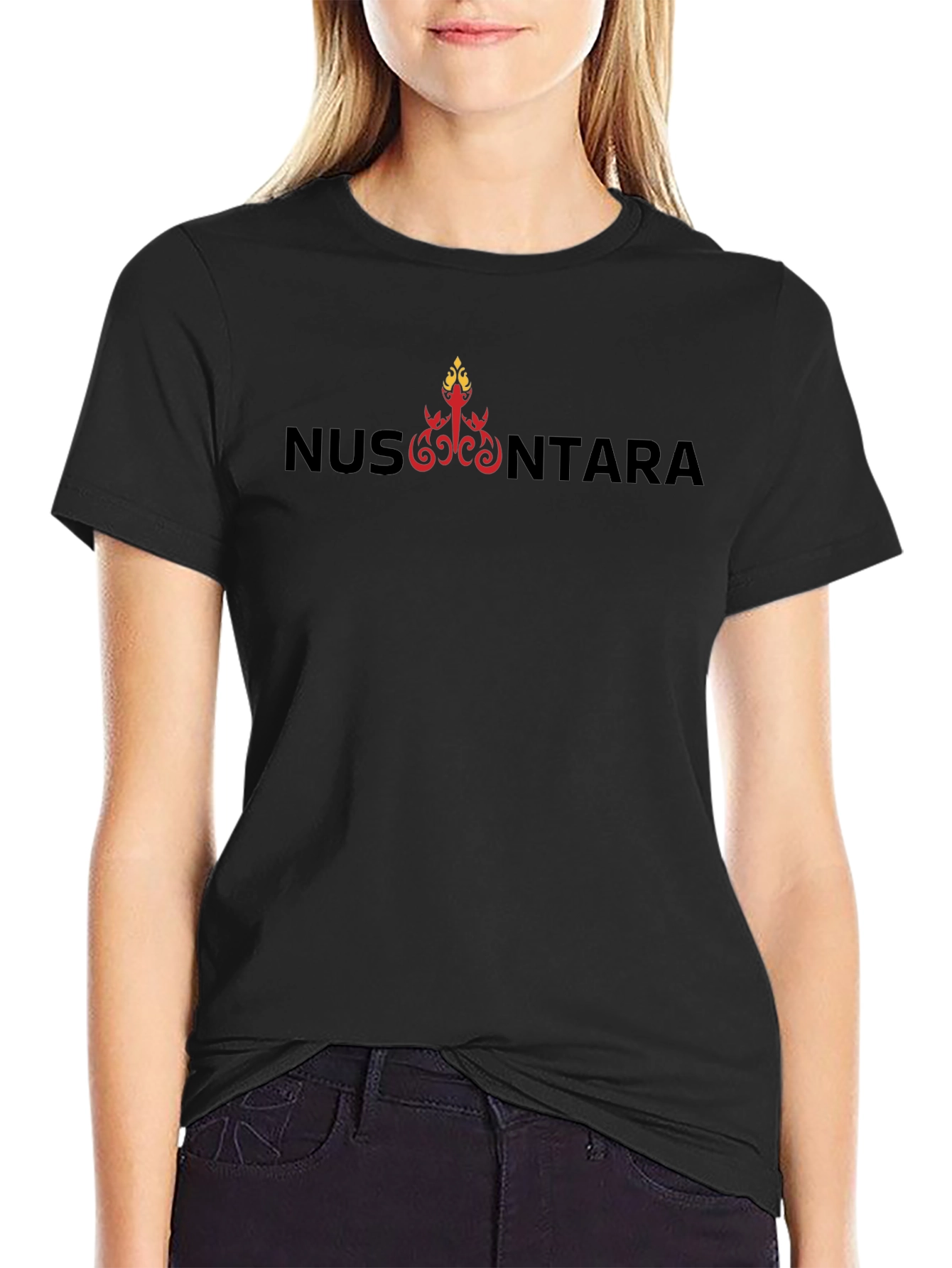 Nusantara Graphic Tee - Black