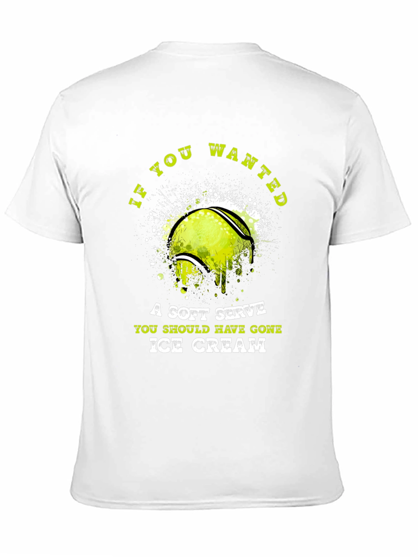 Tennis Soft Serve Ice Cream Graphic T-Shirt