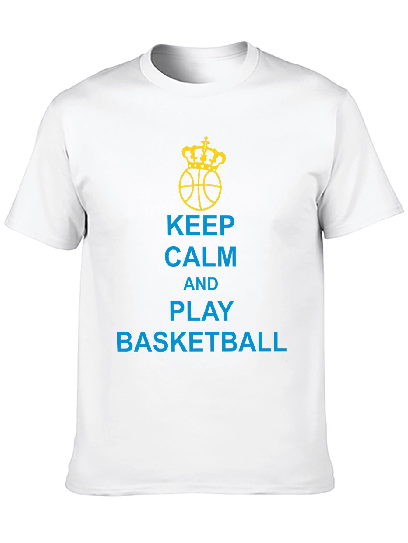 Keep Calm and Play Basketball Black T-Shirt