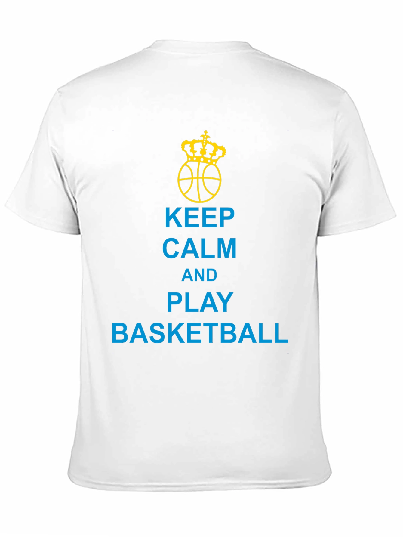 Keep Calm and Play Basketball Black T-Shirt